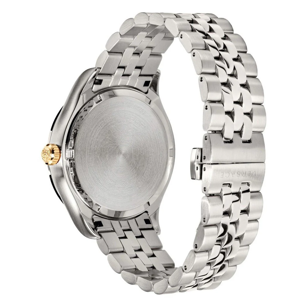 Versace Hellenyium 42mm Men's Black Stainless Steel Watch - Image 2