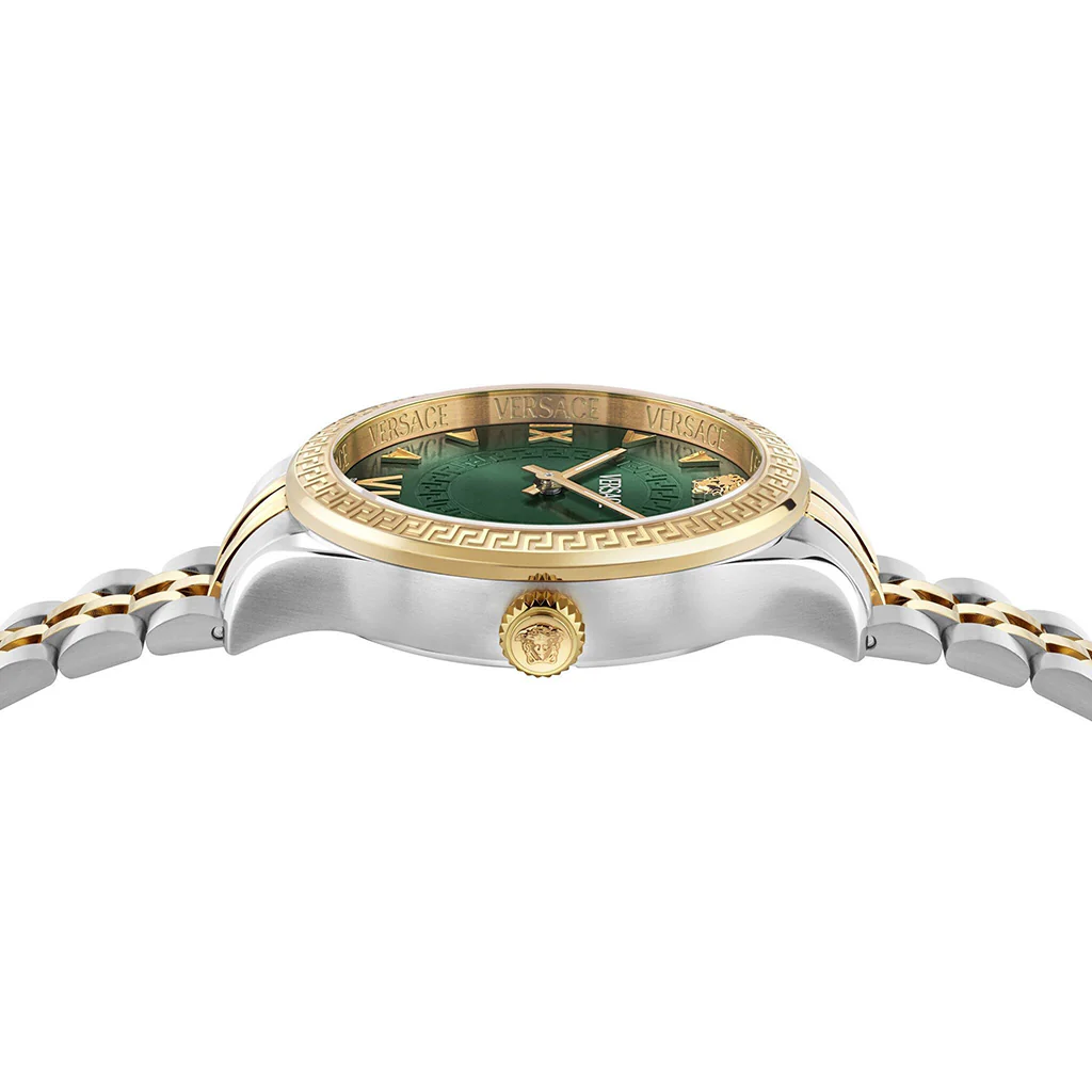 Versace Hellenyium Lady 35mm Green Dial Two-Tone Ladies' Watch - Image 2