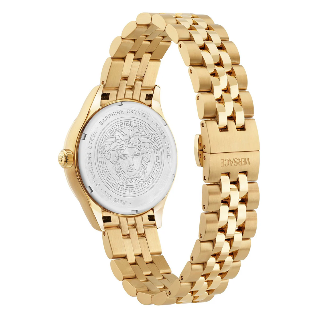 Versace Hellenyium Lady 35mm Red Dial Gold Ladies' Watch - Image 3