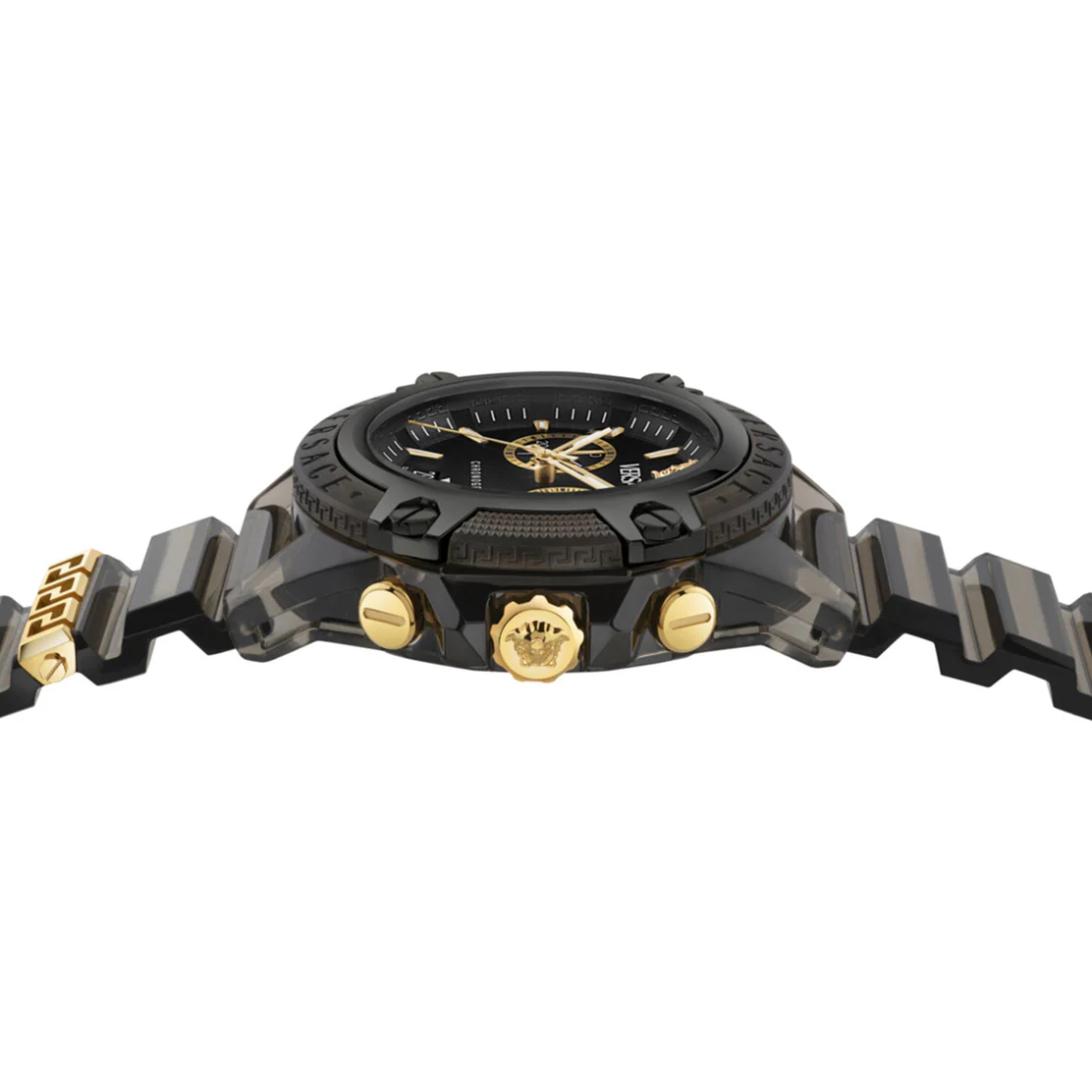 Versace Icon Active Chronograph 44mm Men's Black Sport Watch - Image 2