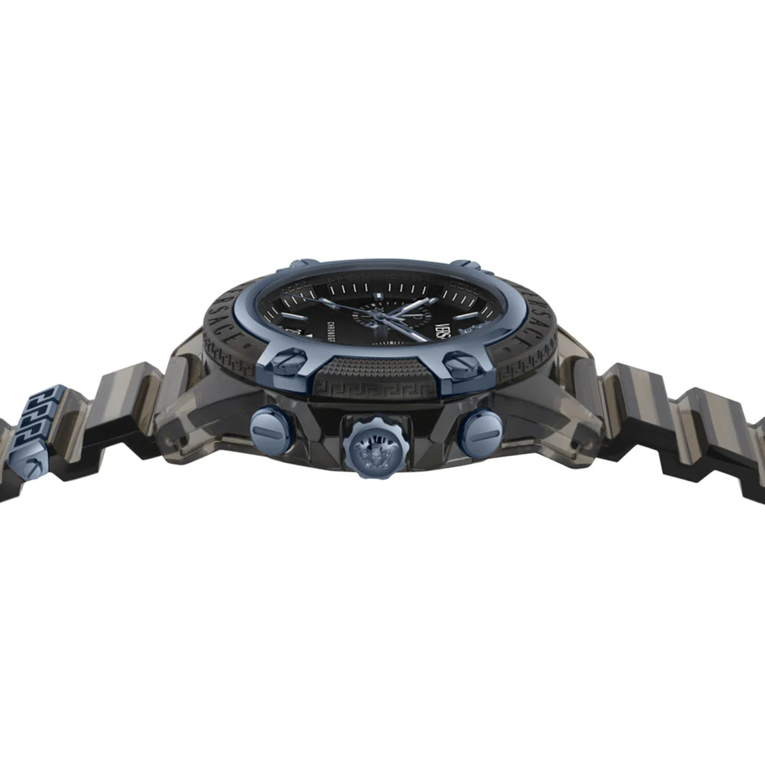 Versace Icon Active Chronograph 44mm Men's Black Sport Watch - Image 2