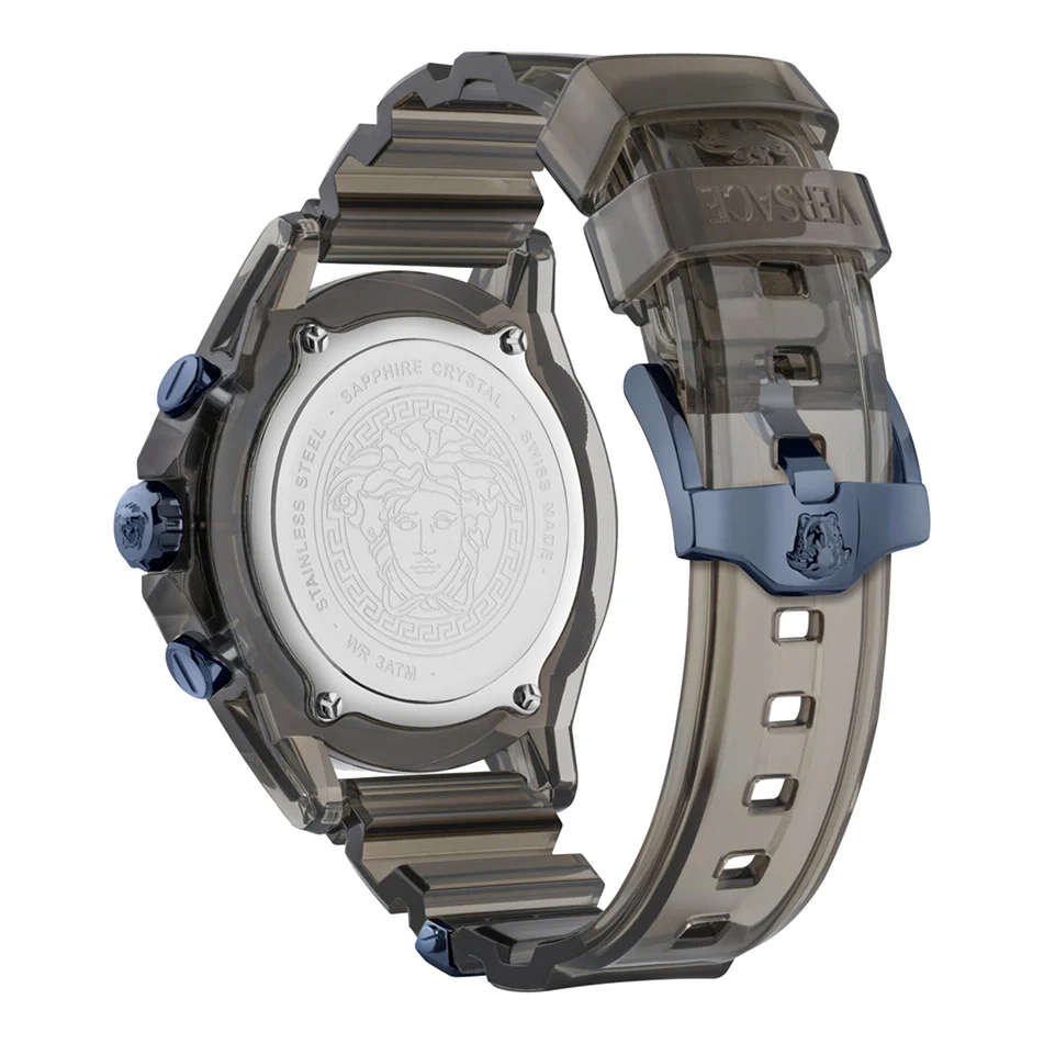 Versace Icon Active Chronograph 44mm Men's Black Sport Watch - Image 3