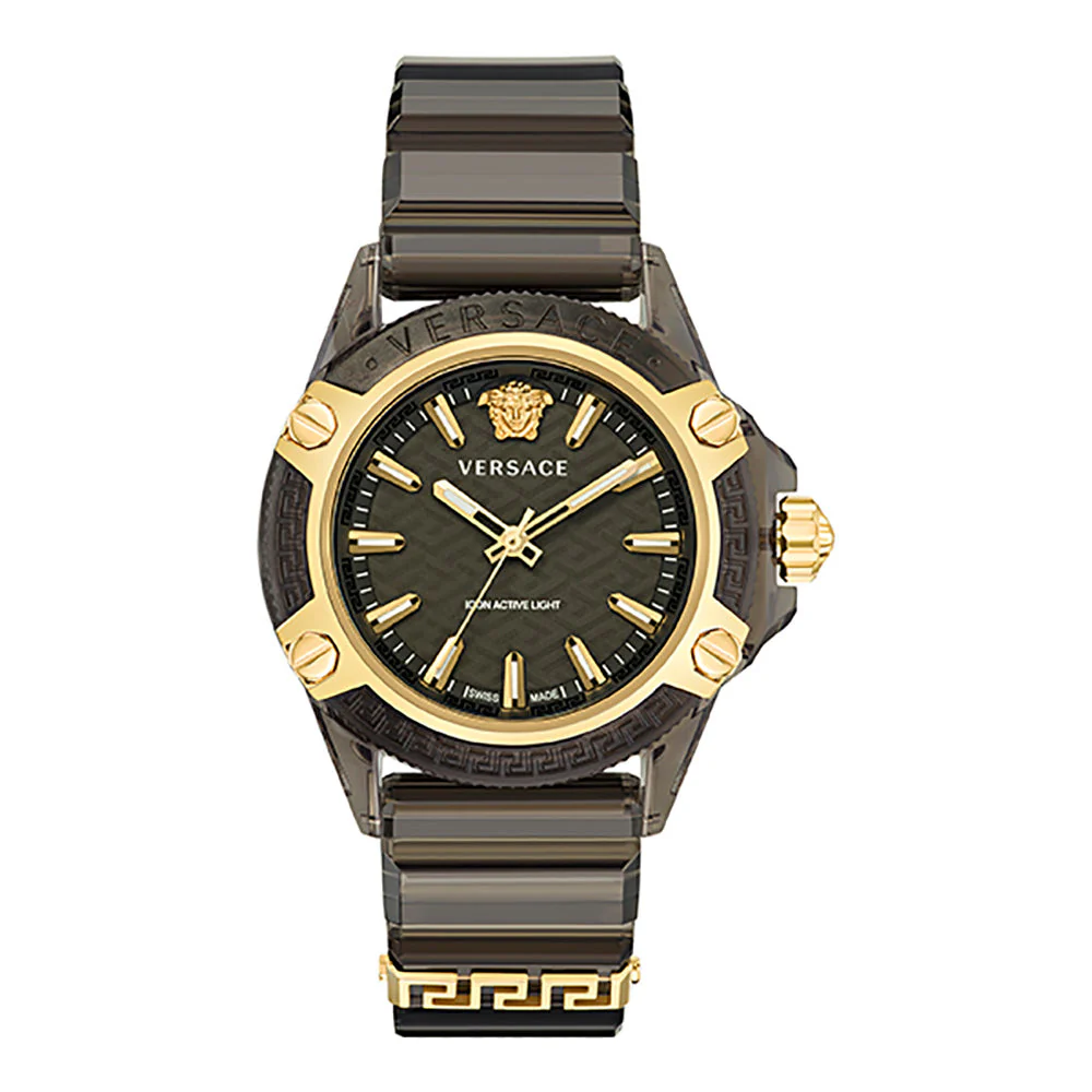 Versace Icon Active Indiglo Unisex Black Watch - Image 5
