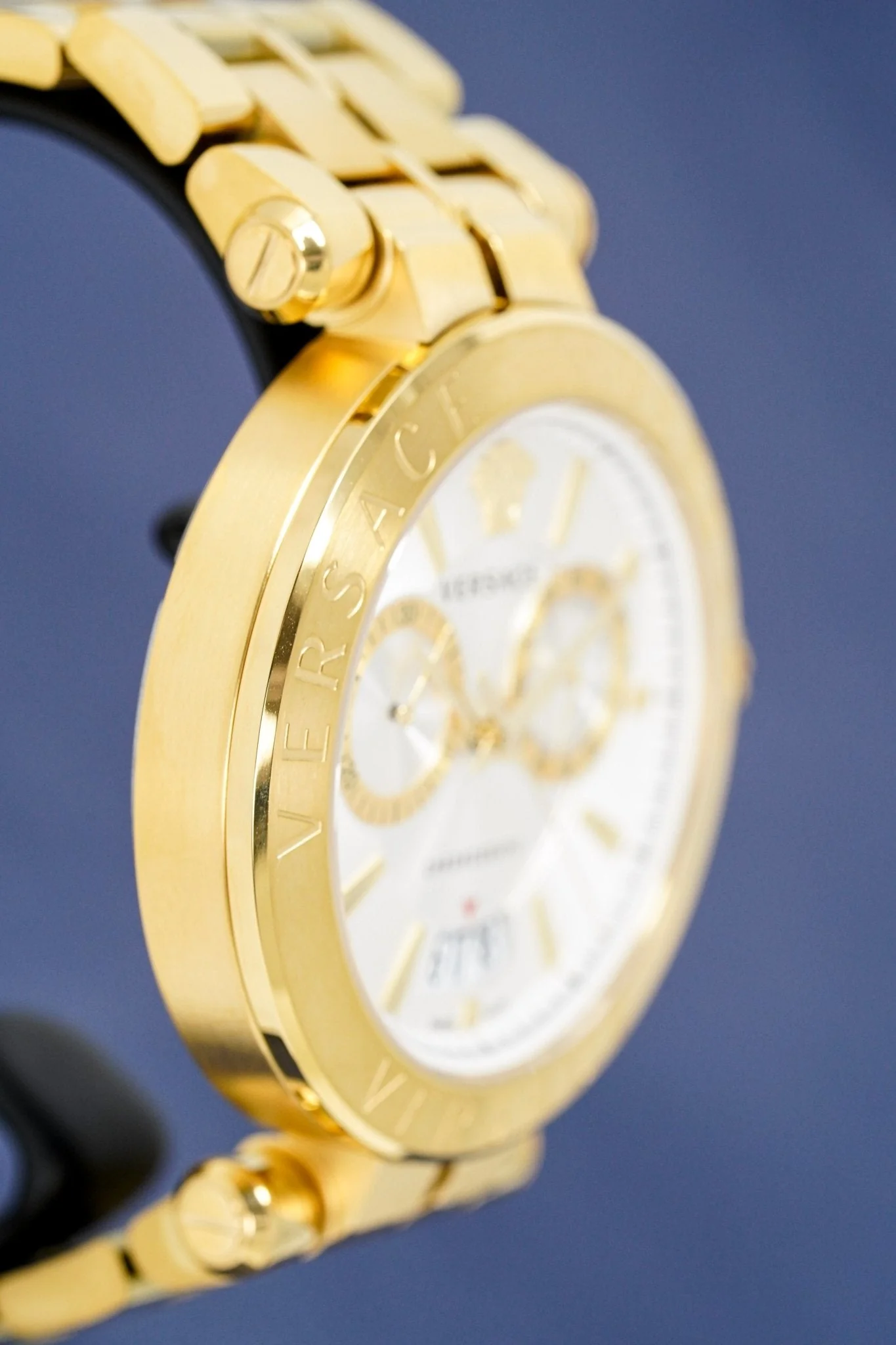 Versace Men's Chronograph Watch Aion Gold - Image 13