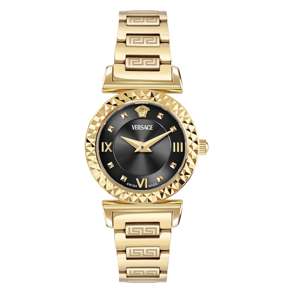 Versace Mini Vanity 27mm Black Gold Ladies’ Dress Watch