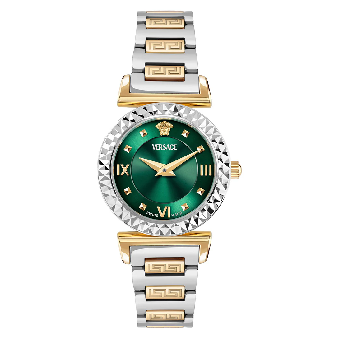 Versace Mini Vanity 27mm Green Dial Ladies Dress Watch