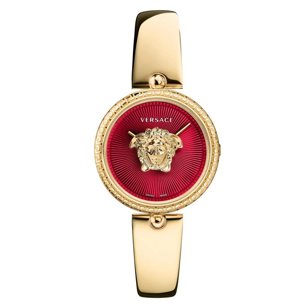 Versace Palazzo Empire 34mm Red Ladies’ Gold Stainless Steel Watch