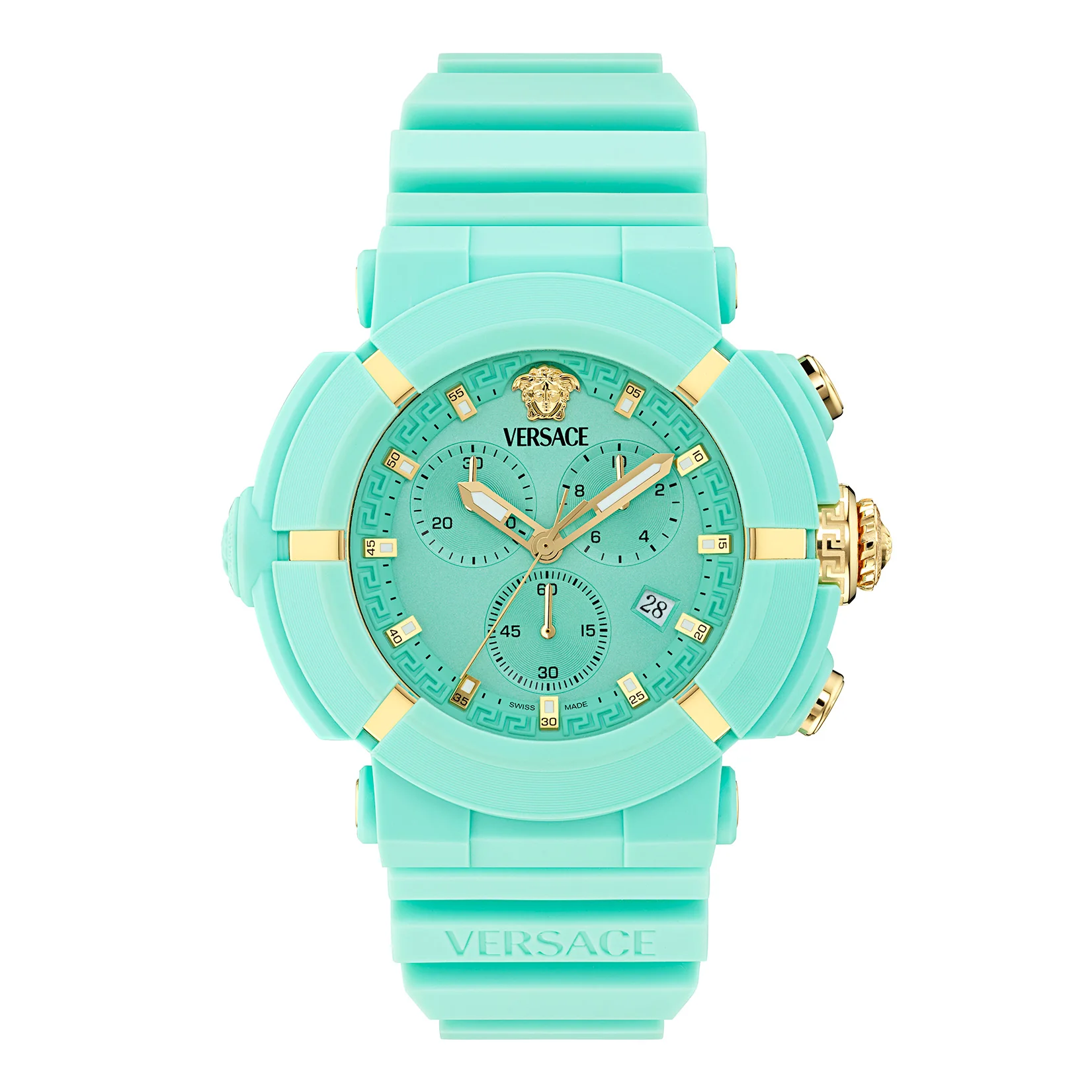 Versace Real Active 45mm Turquoise Unisex Chronograph Watch