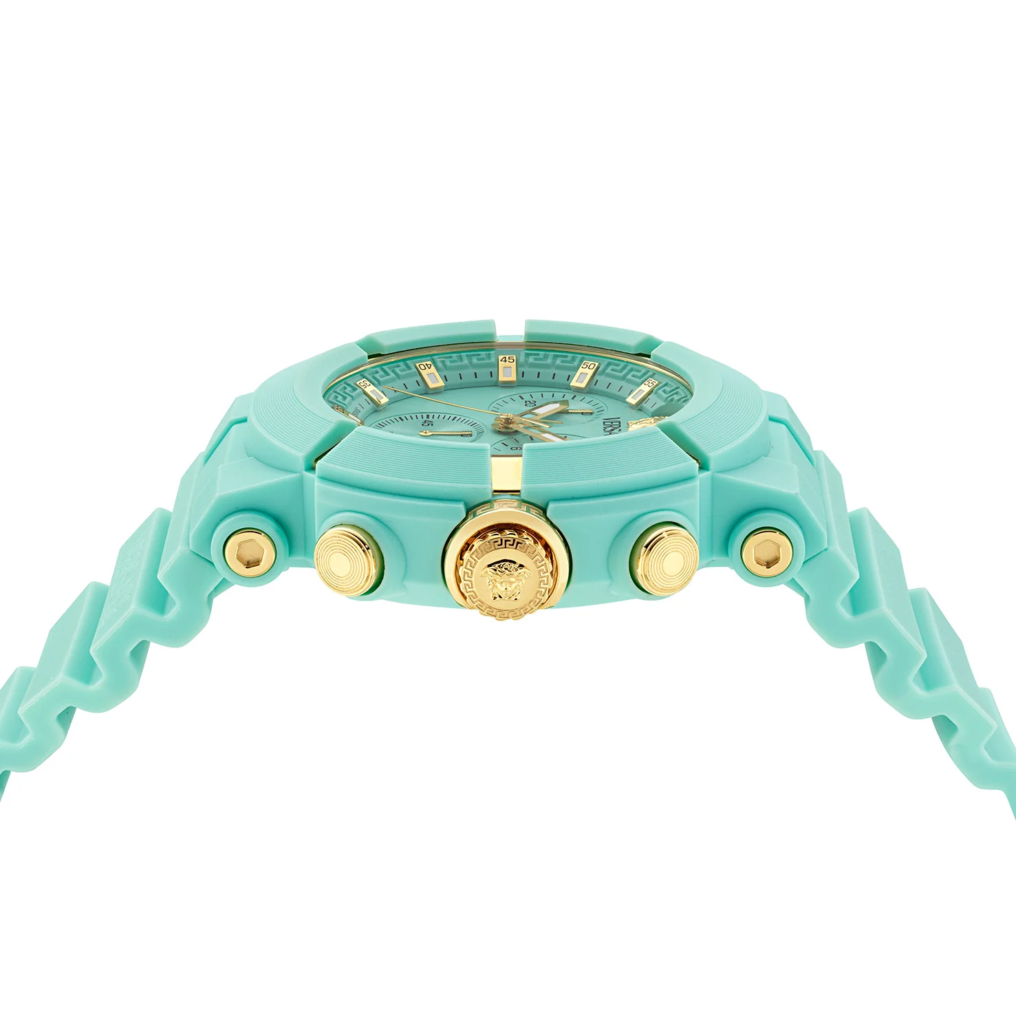 Versace Real Active 45mm Turquoise Unisex Chronograph Watch - Image 2