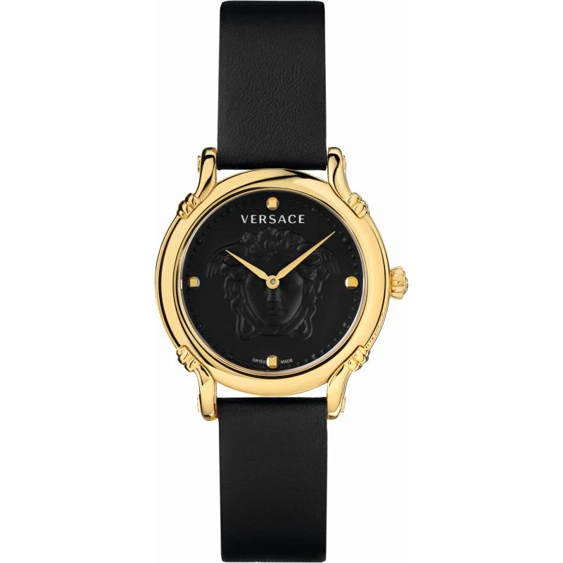 Versace Safety Pin Ladies Black Watch