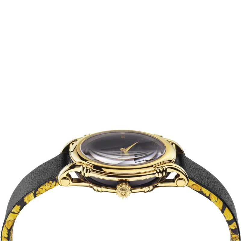Versace Safety Pin Ladies Black Watch - Image 3