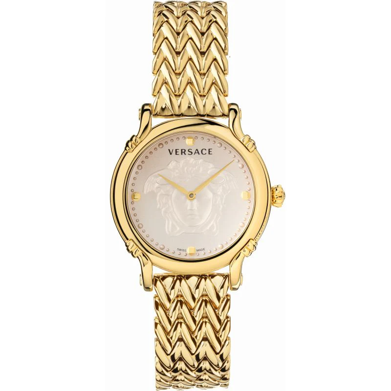 Versace Safety Pin Ladies Gold Watch