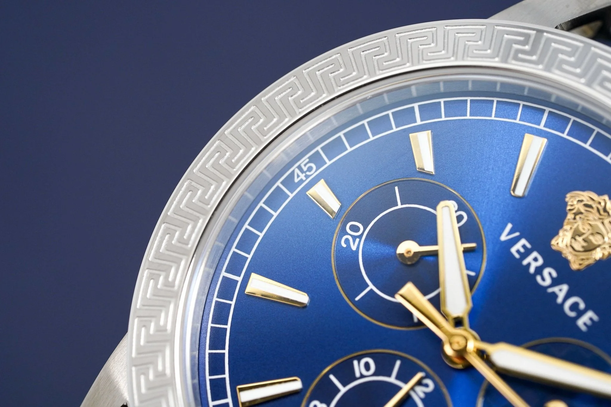 Versace Ladies Chronograph Watch Sports Tech Blue - Image 11