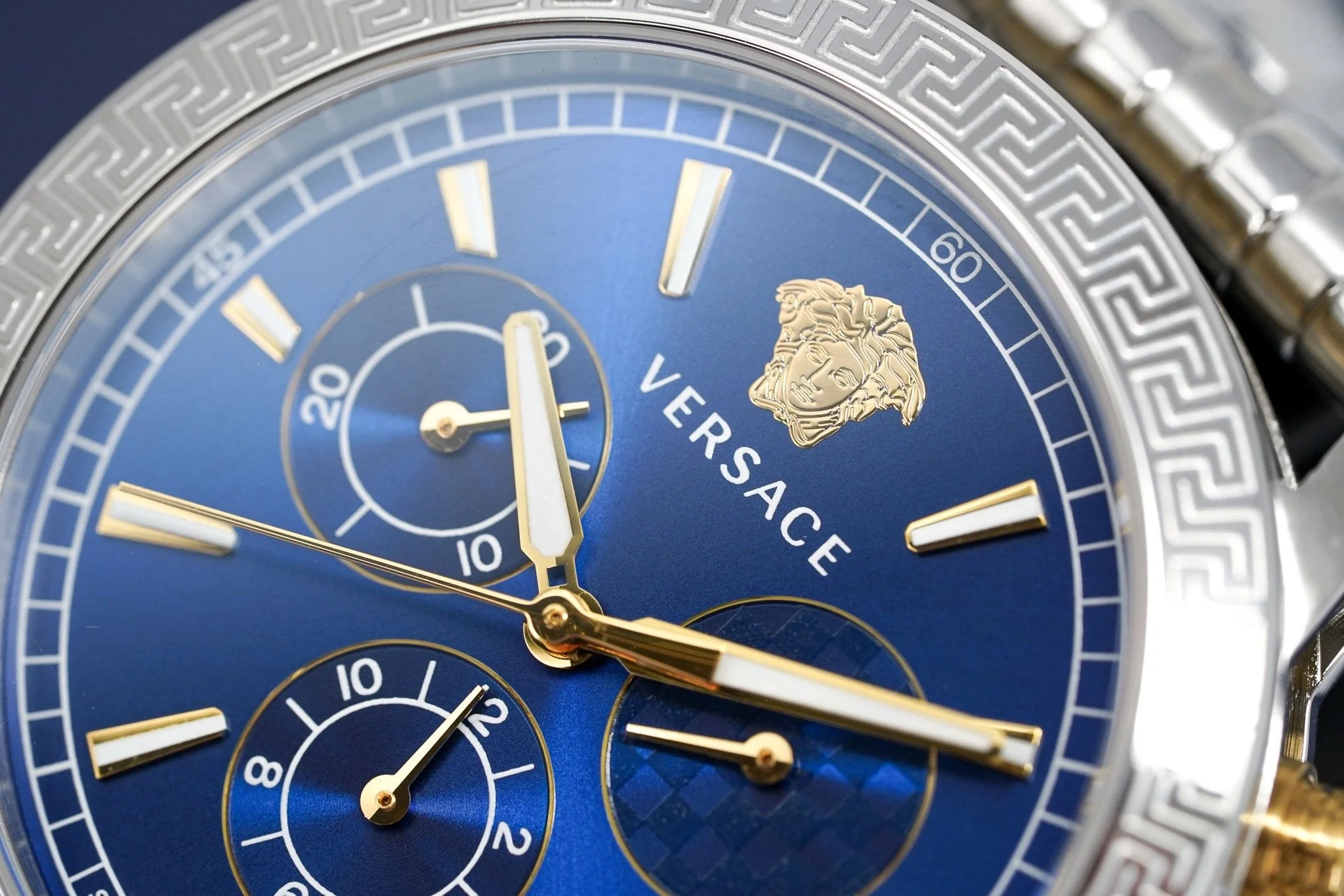 Versace Ladies Chronograph Watch Sports Tech Blue - Image 12