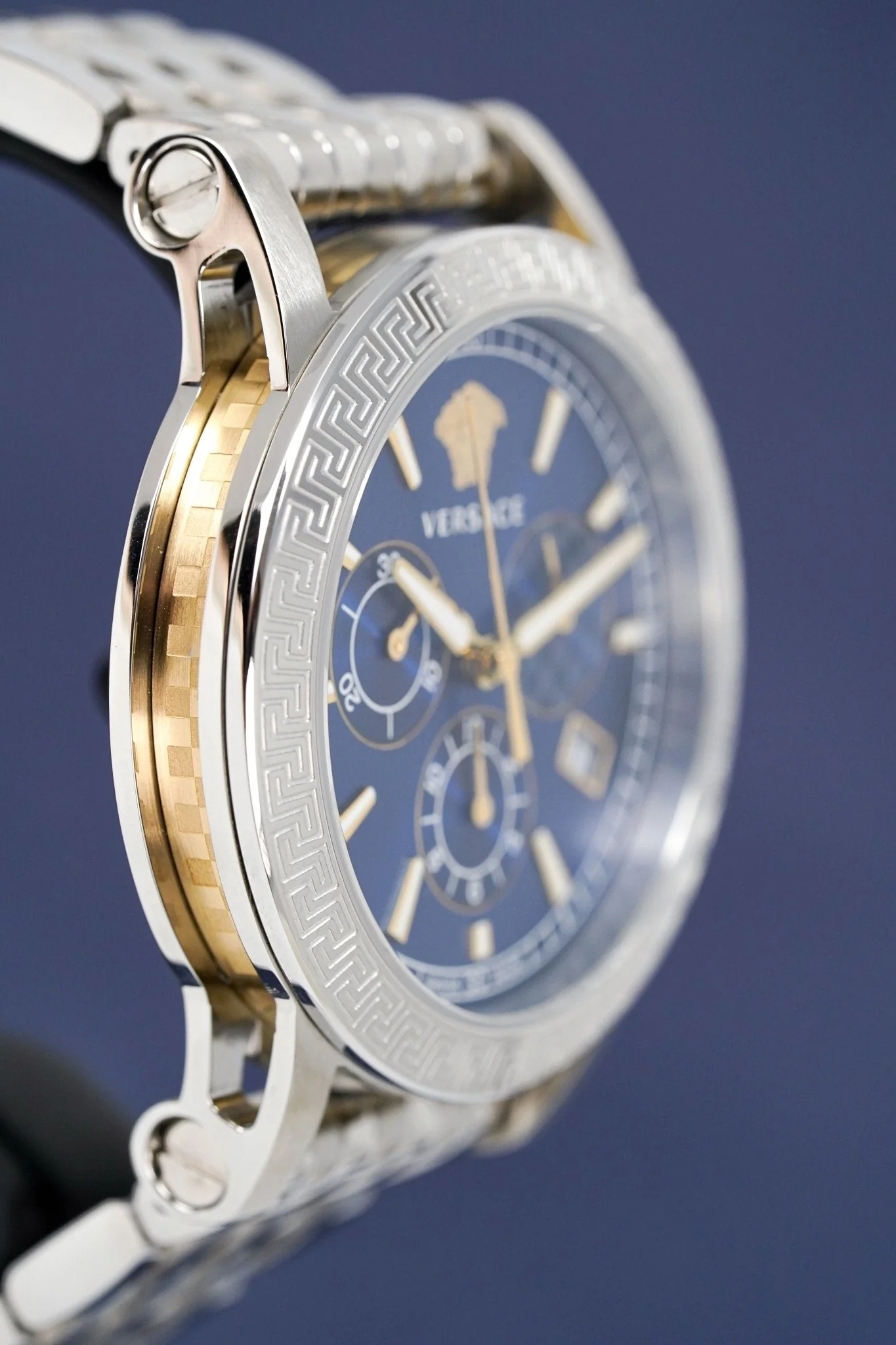 Versace Ladies Chronograph Watch Sports Tech Blue - Image 13