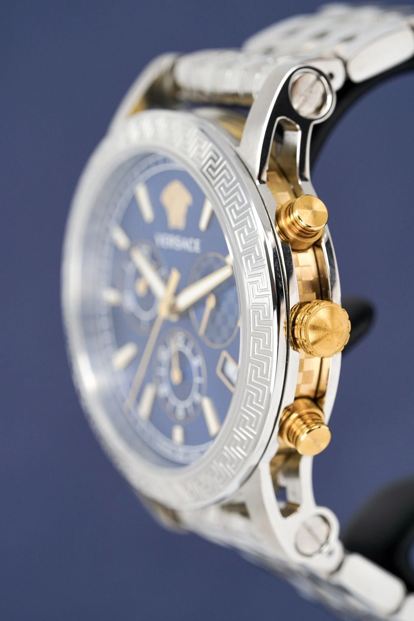 Versace Ladies Chronograph Watch Sports Tech Blue - Image 4