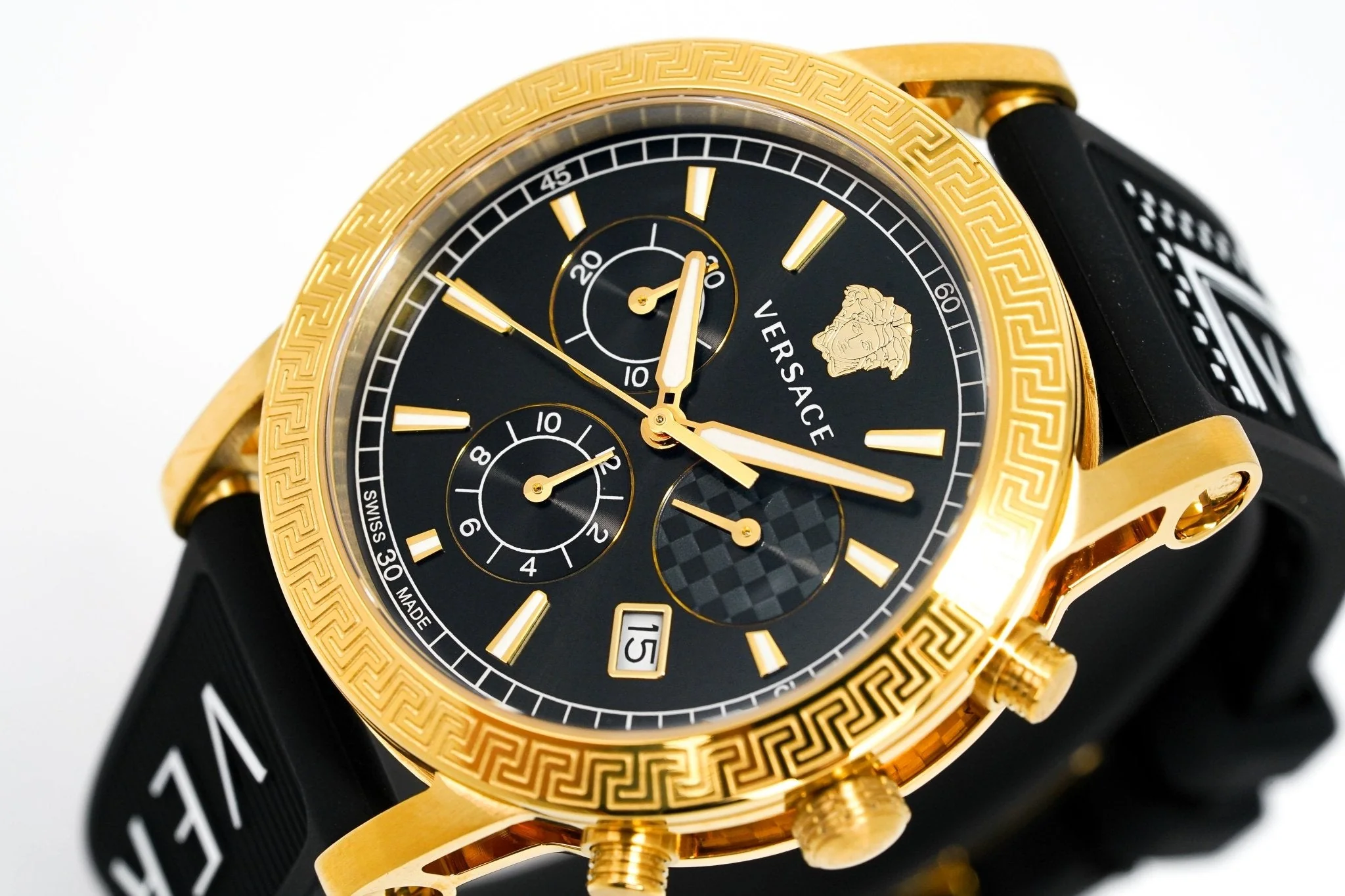 Versace Sports Tech Chronograph Gold Black - Image 2