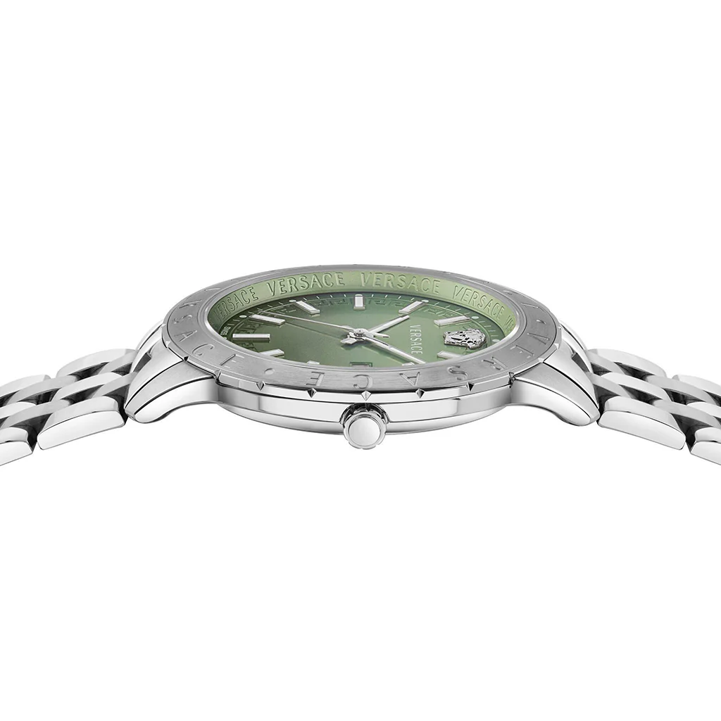 Versace Univers 43mm Green Dial Stainless Steel Men's Watch - Image 2