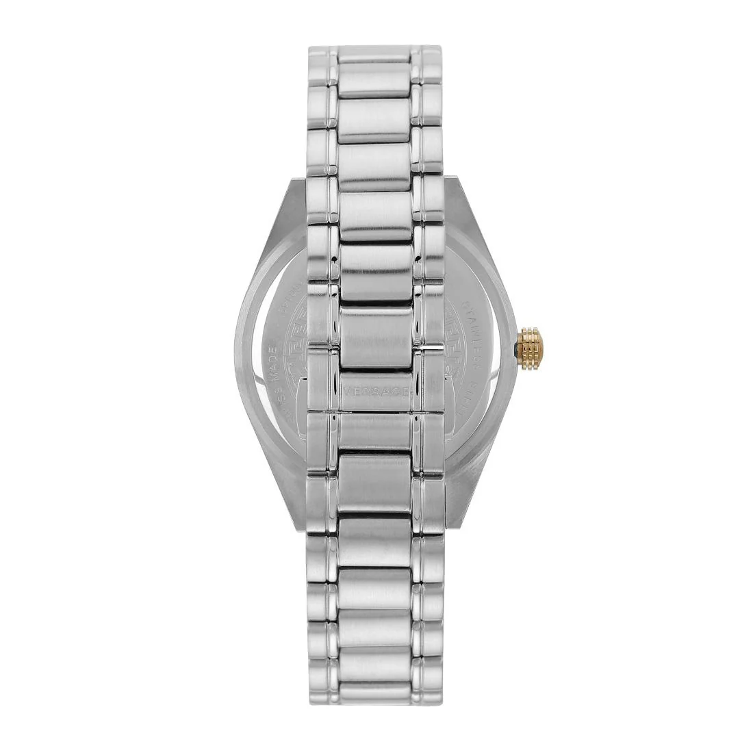 Versace V-Code 42mm Blue Dial Stainless Steel Men's Watch - Image 3