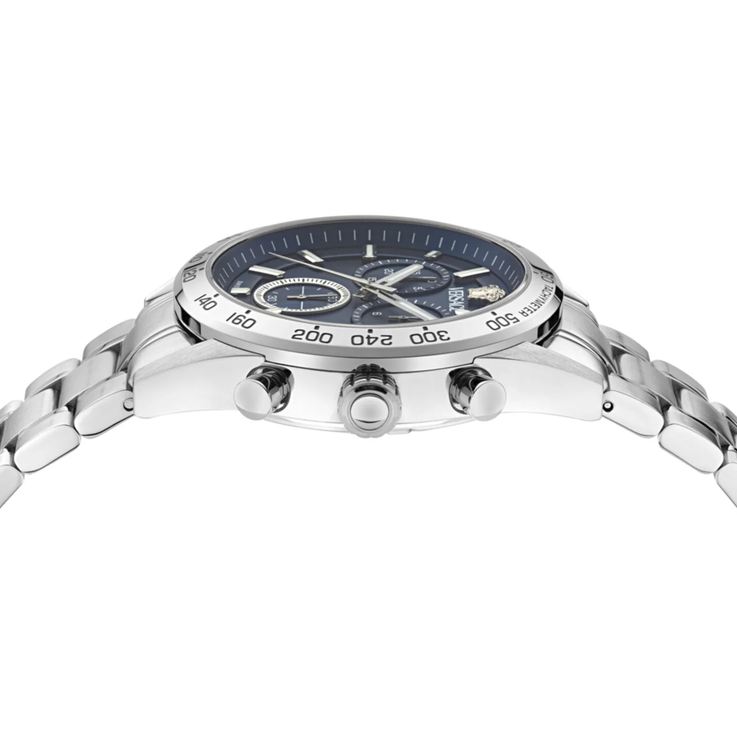 Versace V-Code Chronograph 41mm Blue Men's Sport Watch - Image 2
