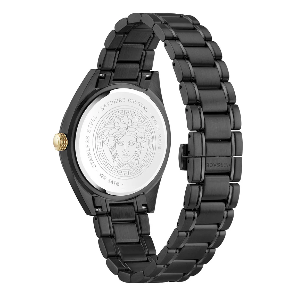 Versace V-Code Date 42mm Black Men's Watch - Image 2