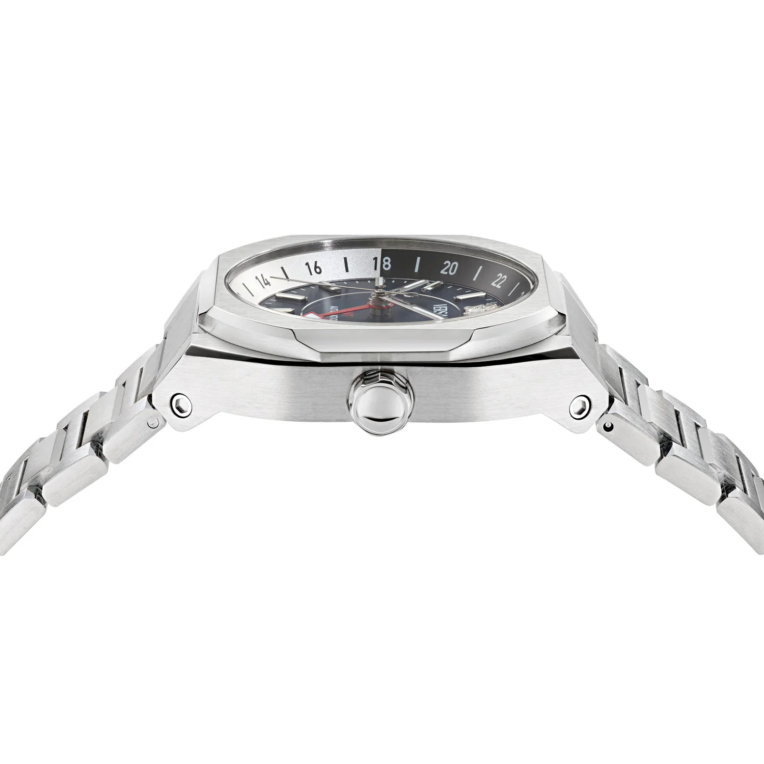 Versace V-Contempo GMT 40mm Blue Silver Men’s GMT Watch - Image 3