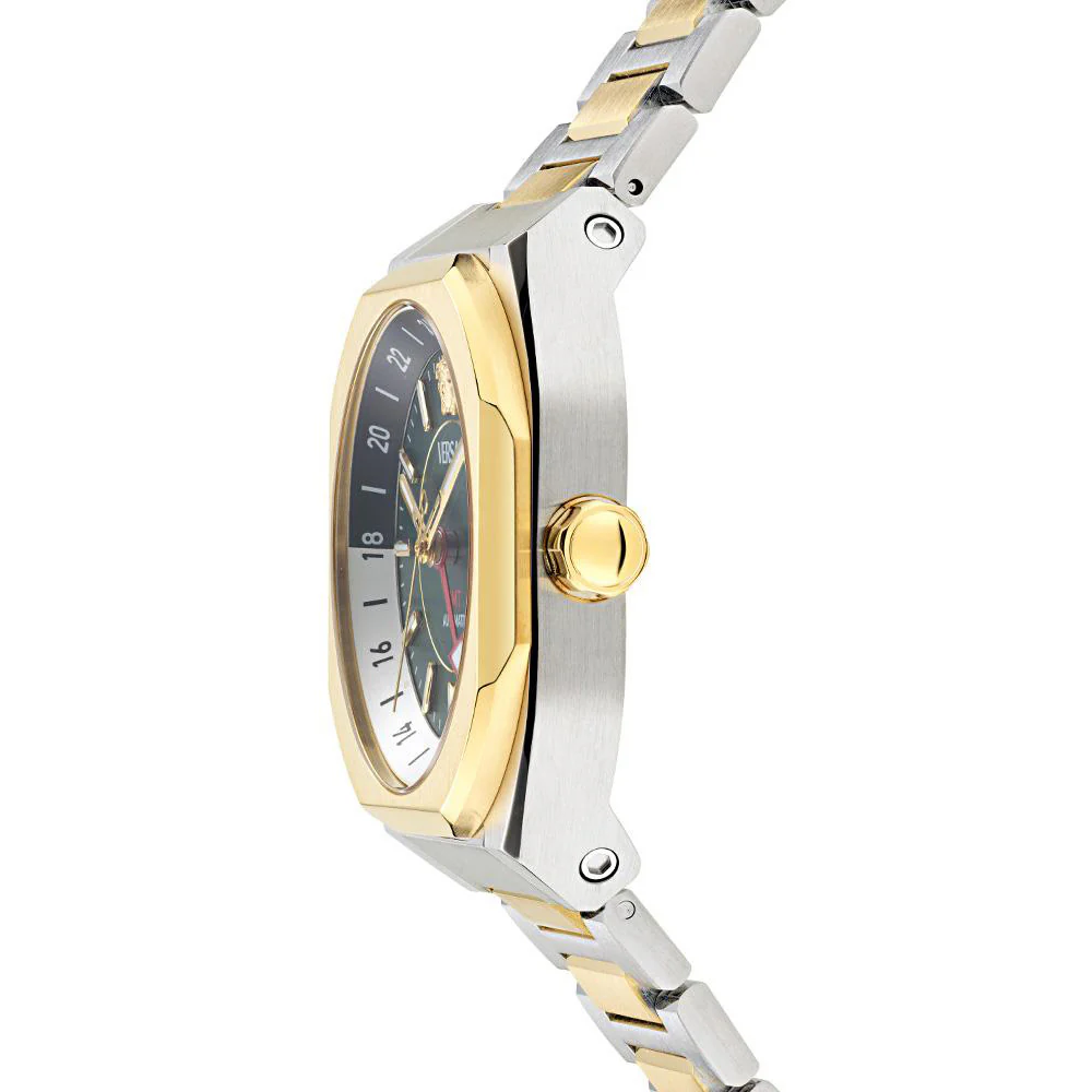 Versace V-Contempo GMT 40mm Green Gold Men’s Automatic Watch - Image 3