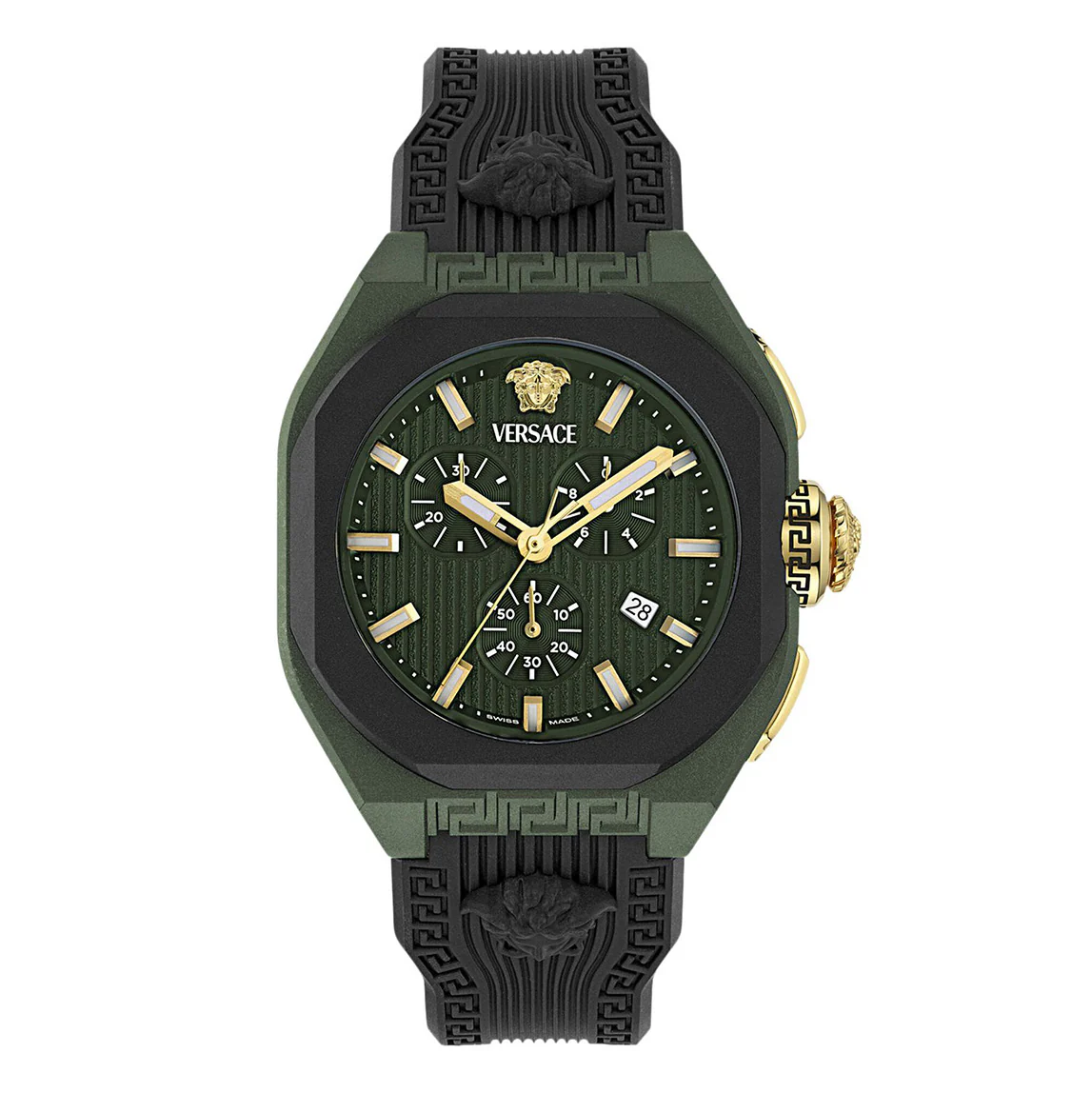 Versace V-Legend 44mm Green Men’s Chronograph Watch