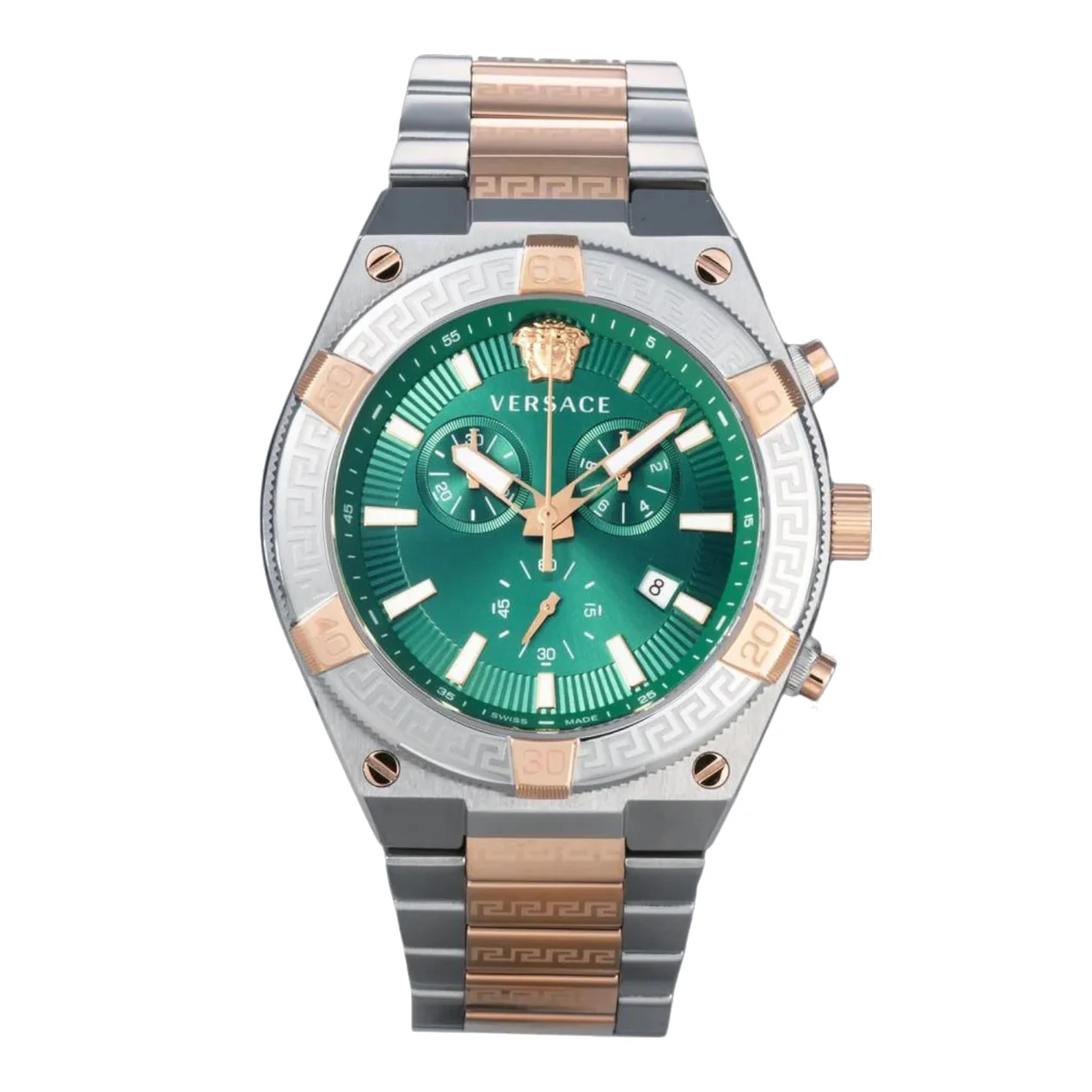 Versace V-Sporty Greca 46mm Green Men’s Chronograph Watch