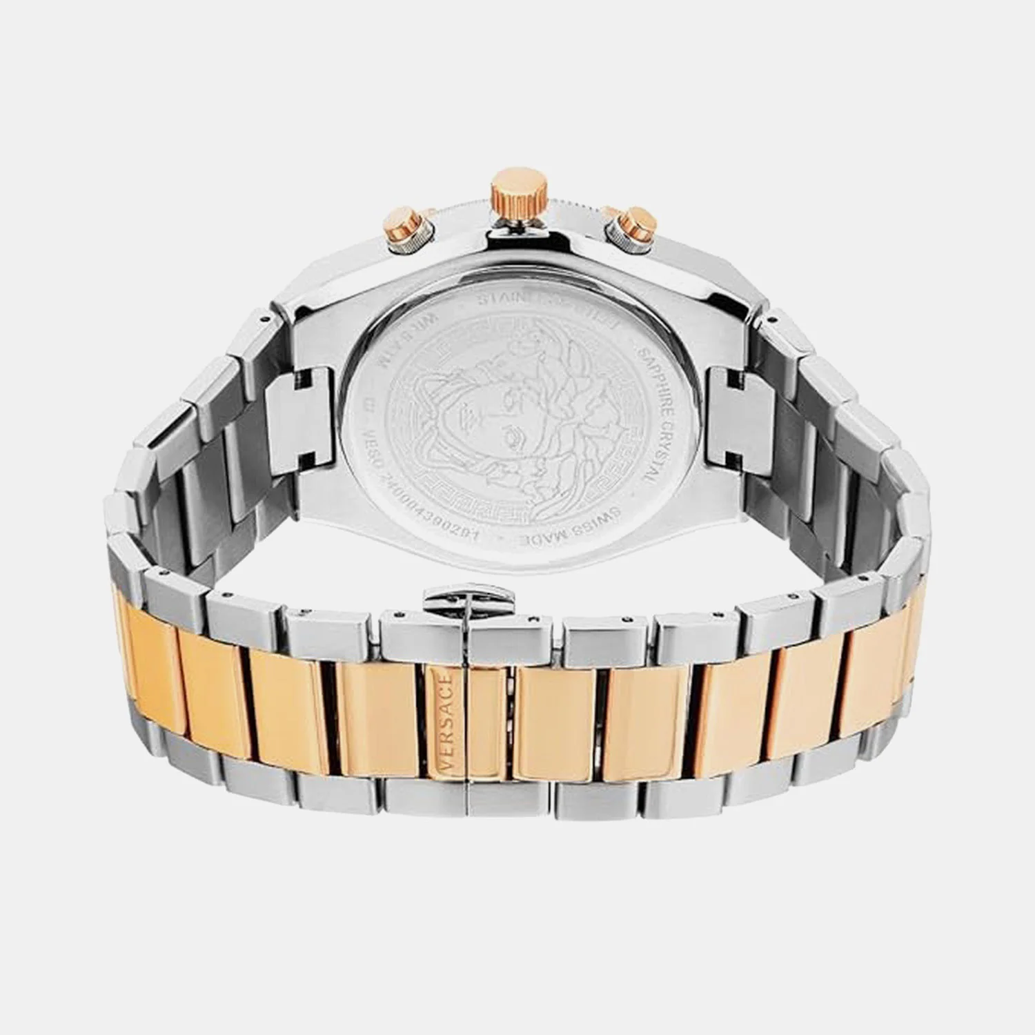 Versace V-Sporty Greca 46mm Green Men’s Chronograph Watch - Image 4