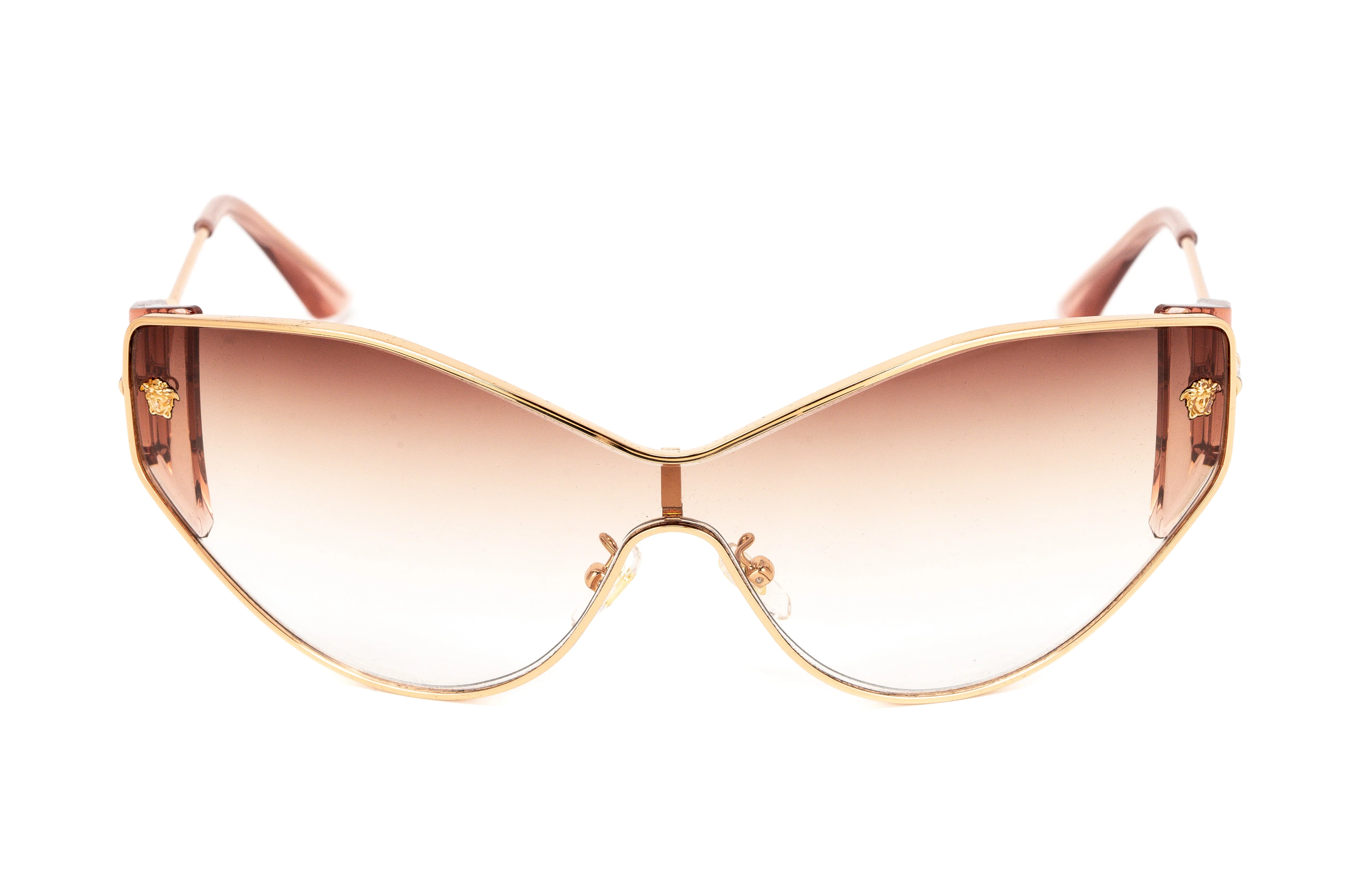 Versace Women's Sunglasses Cat Eye Rose Gold/Pink Graduated - Image 2