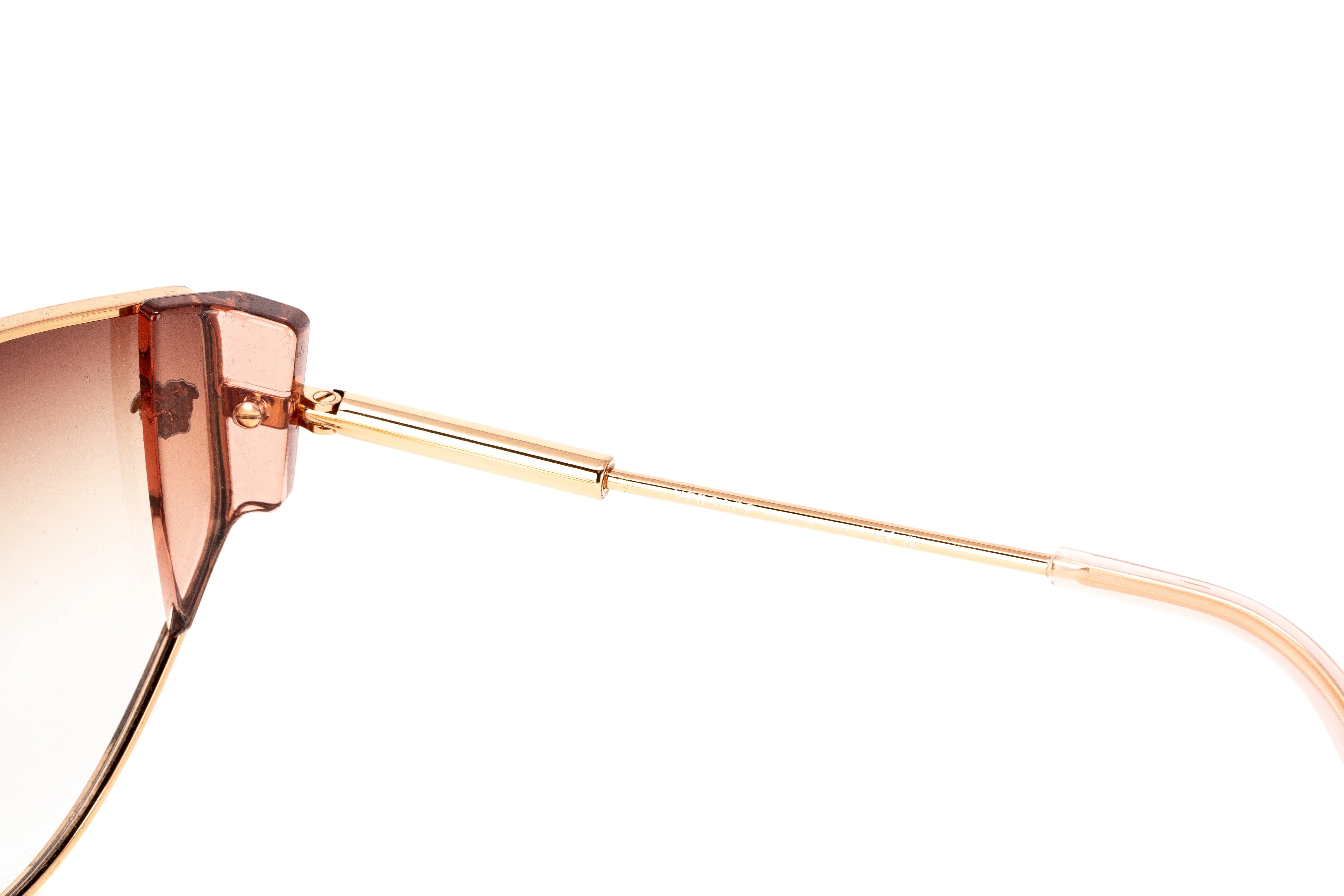Versace Women's Sunglasses Cat Eye Rose Gold/Pink Graduated - Image 4