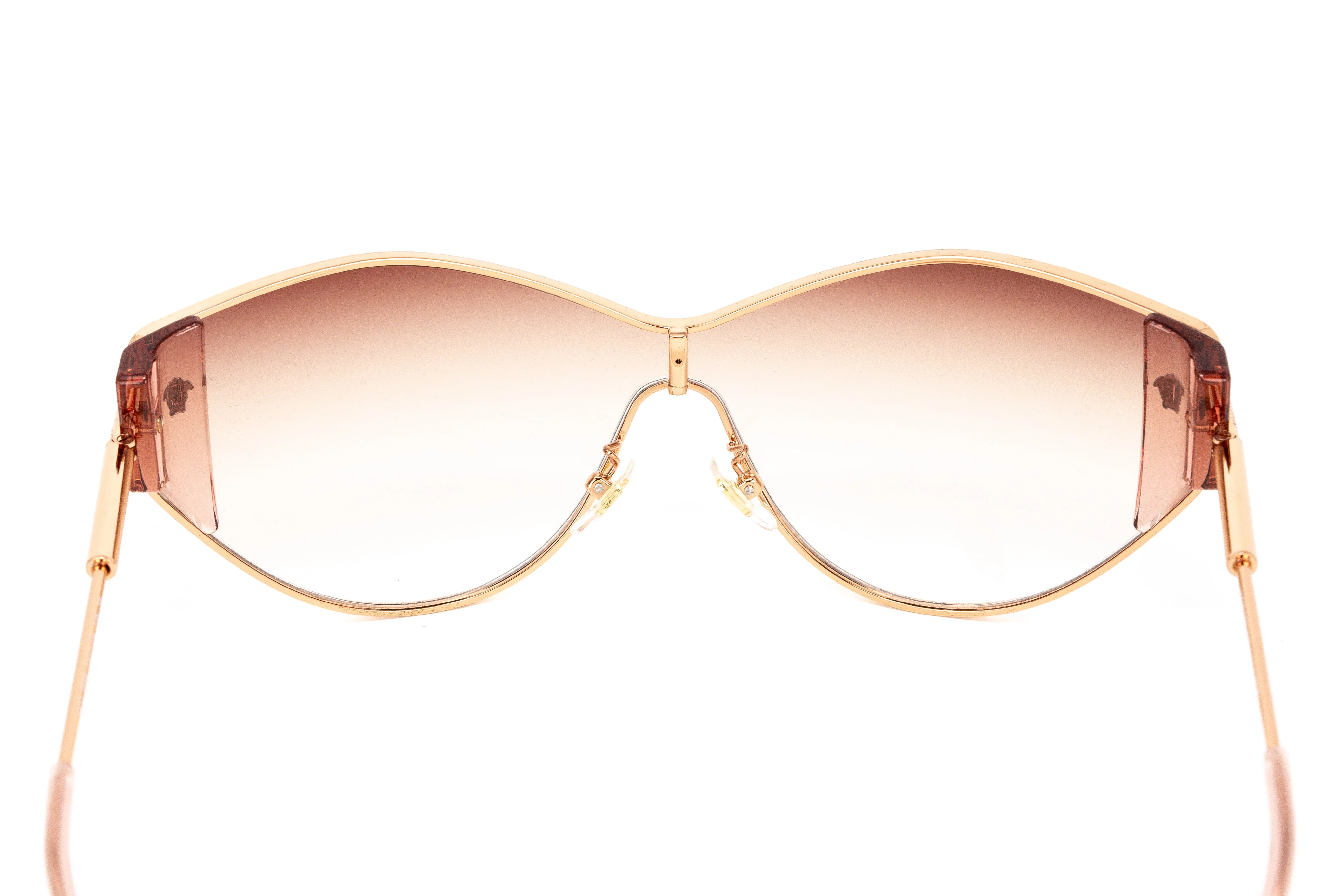 Versace Women's Sunglasses Cat Eye Rose Gold/Pink Graduated - Image 7