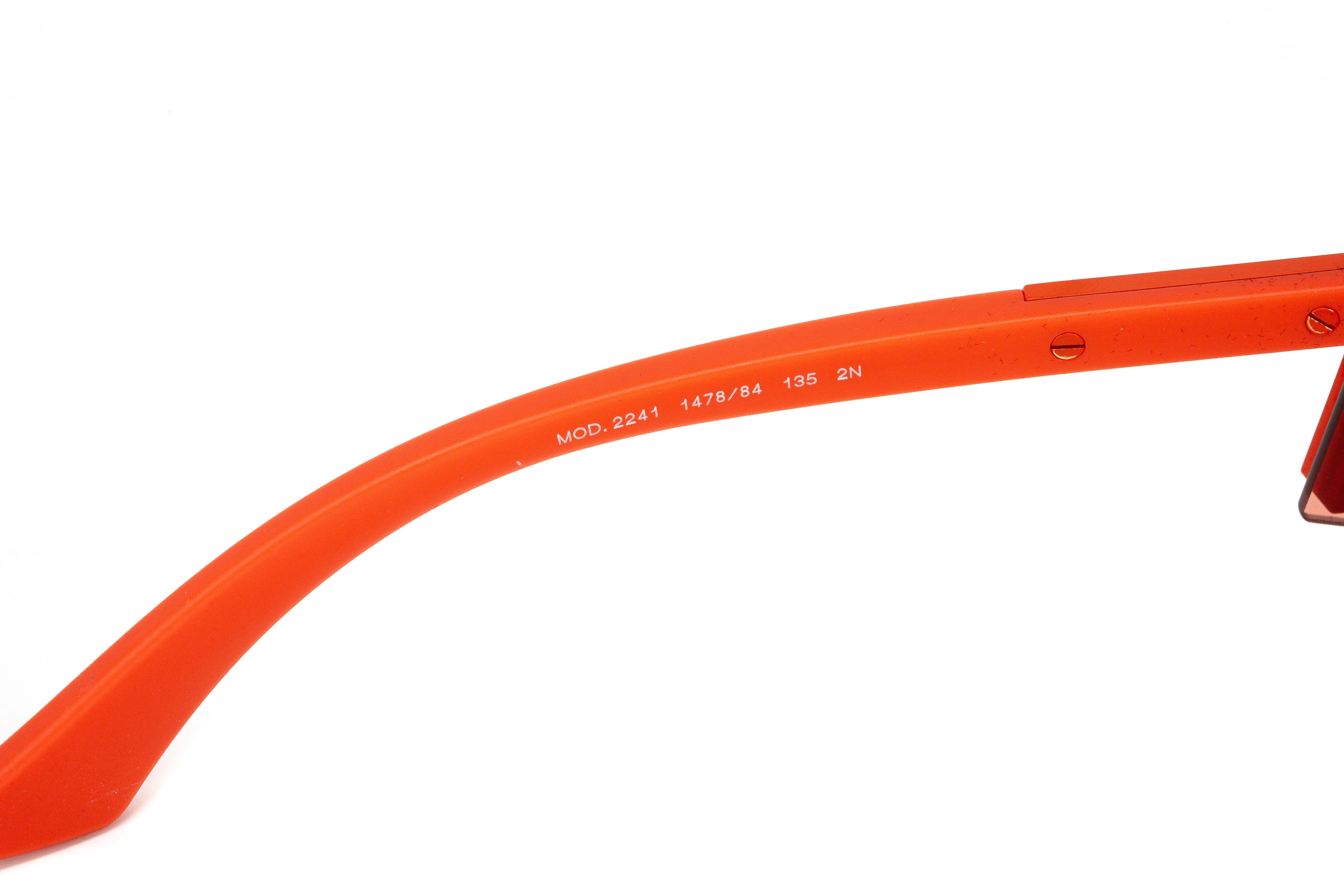 Versace Women's Sunglasses Rimless Shield Red - Image 4