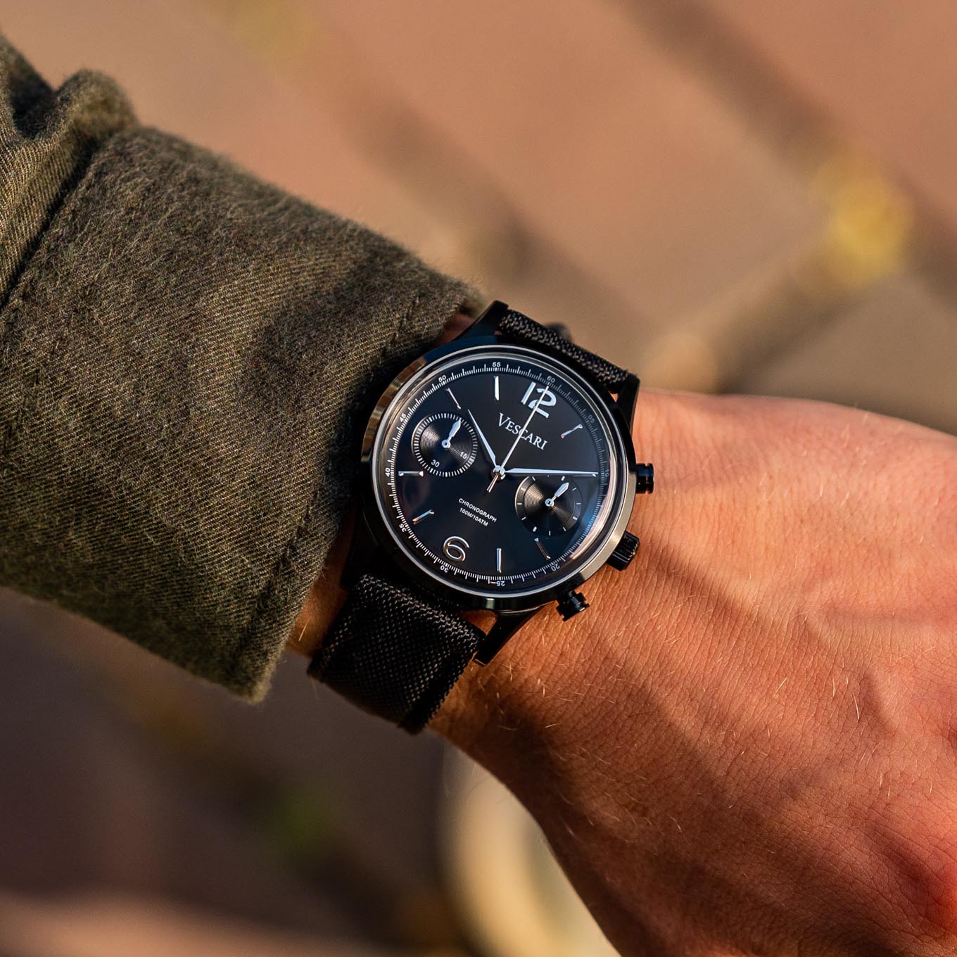 Vescari Chestor Men's Black Chrono Watch - Image 3
