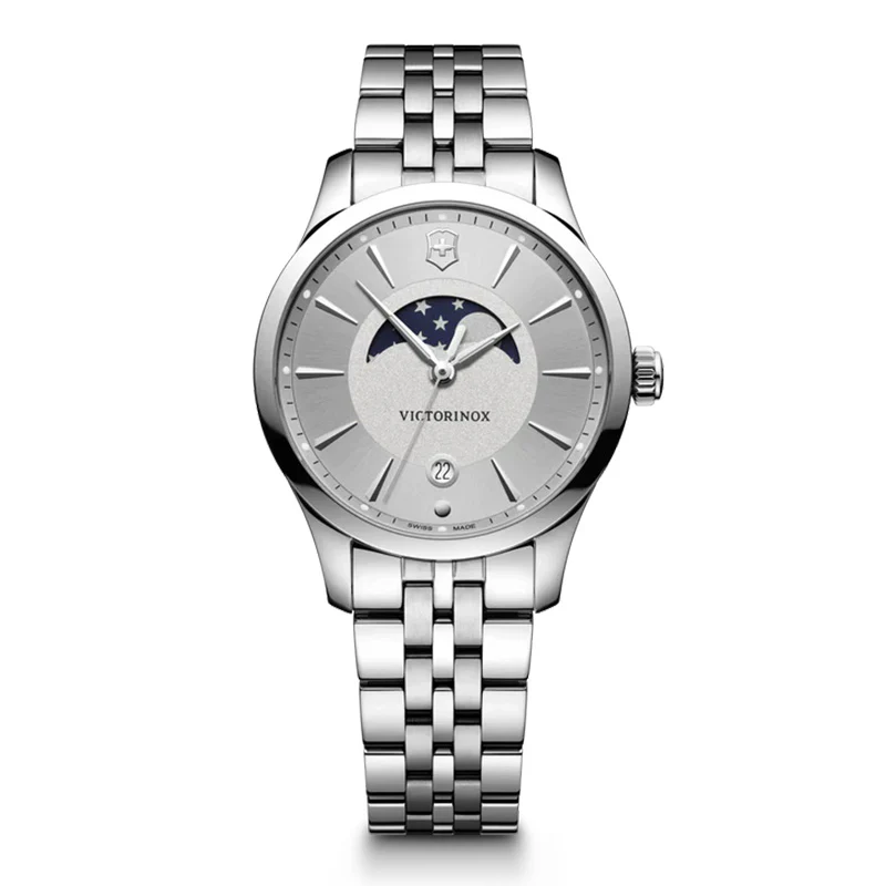 Victorinox Alliance Small Moon Phase Ladies' Silver Watch