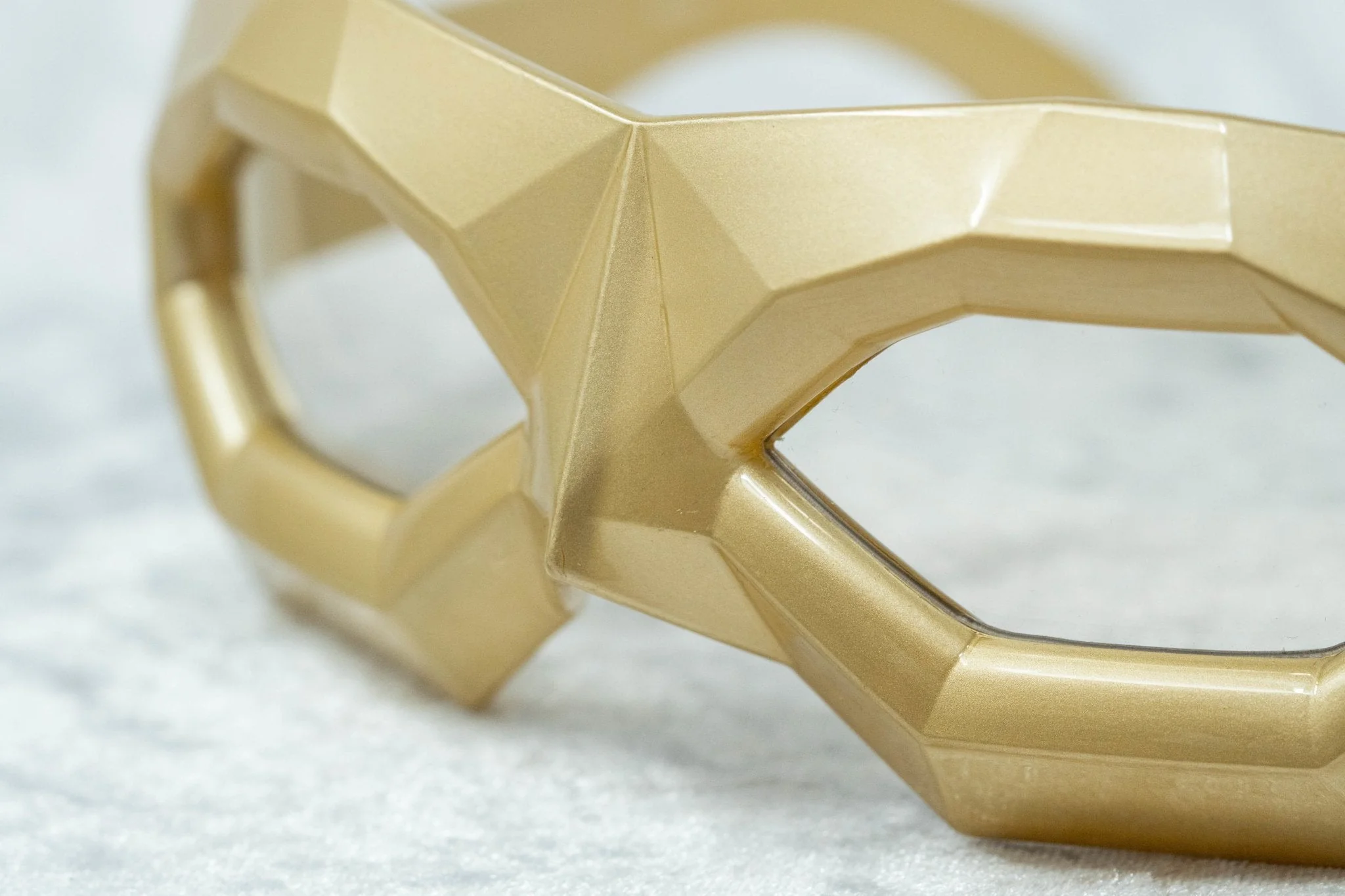 Walter Van Beirendonck Sunglasses Special Gold and Transparent - Image 3