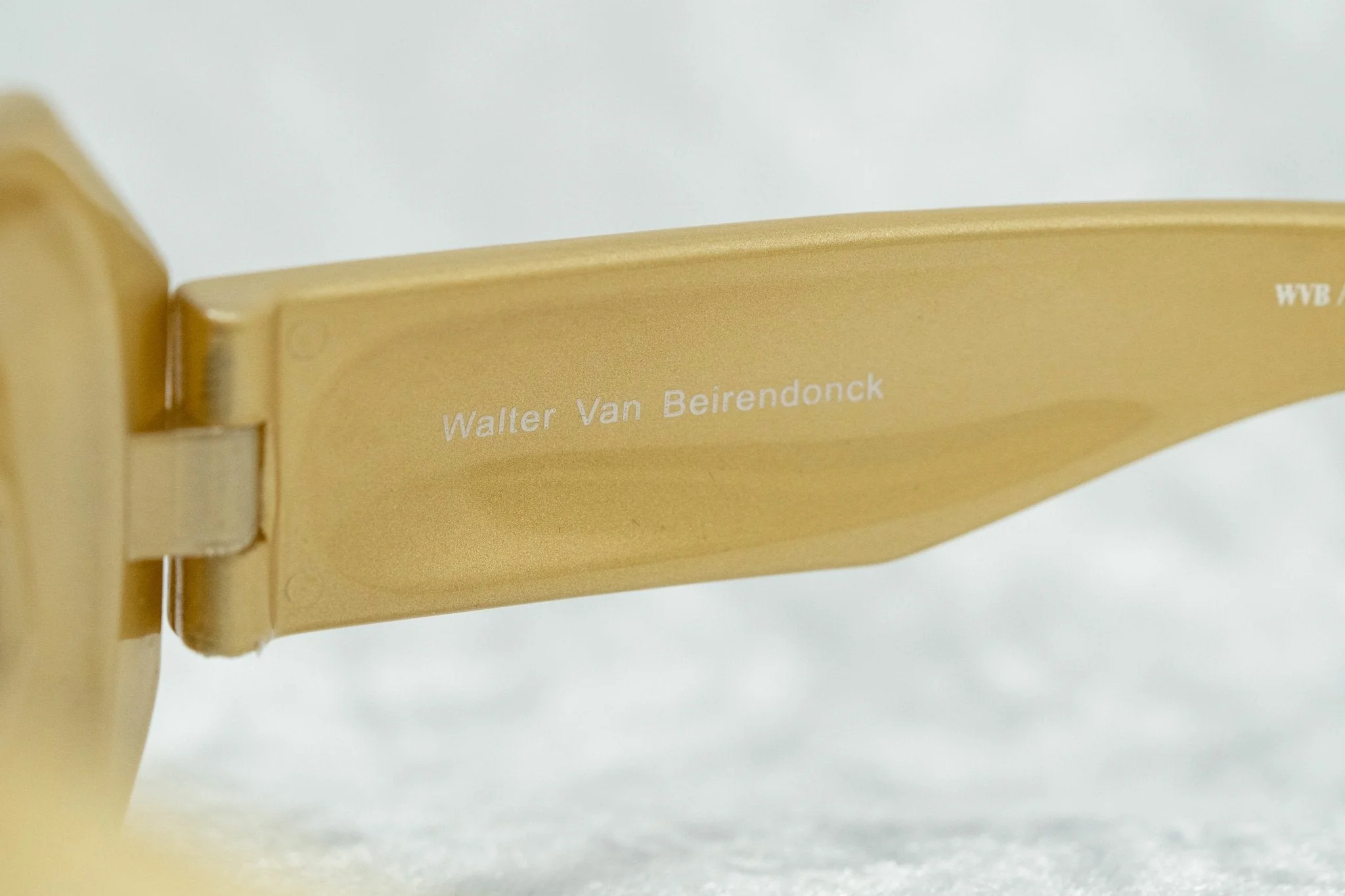 Walter Van Beirendonck Sunglasses Special Gold and Transparent - Image 4