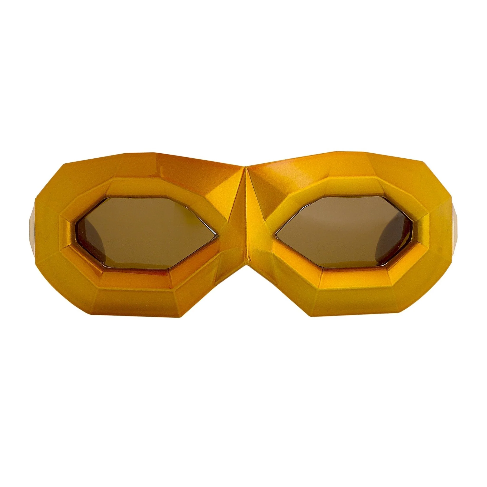 Walter Van Beirendonck Sunglasses Special Shiny Gold and Brown