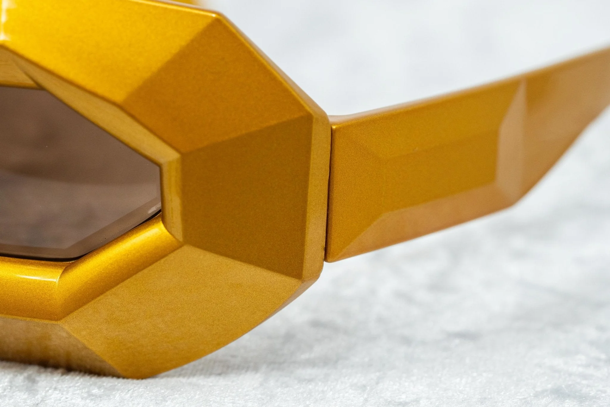 Walter Van Beirendonck Sunglasses Special Shiny Gold and Brown - Image 7