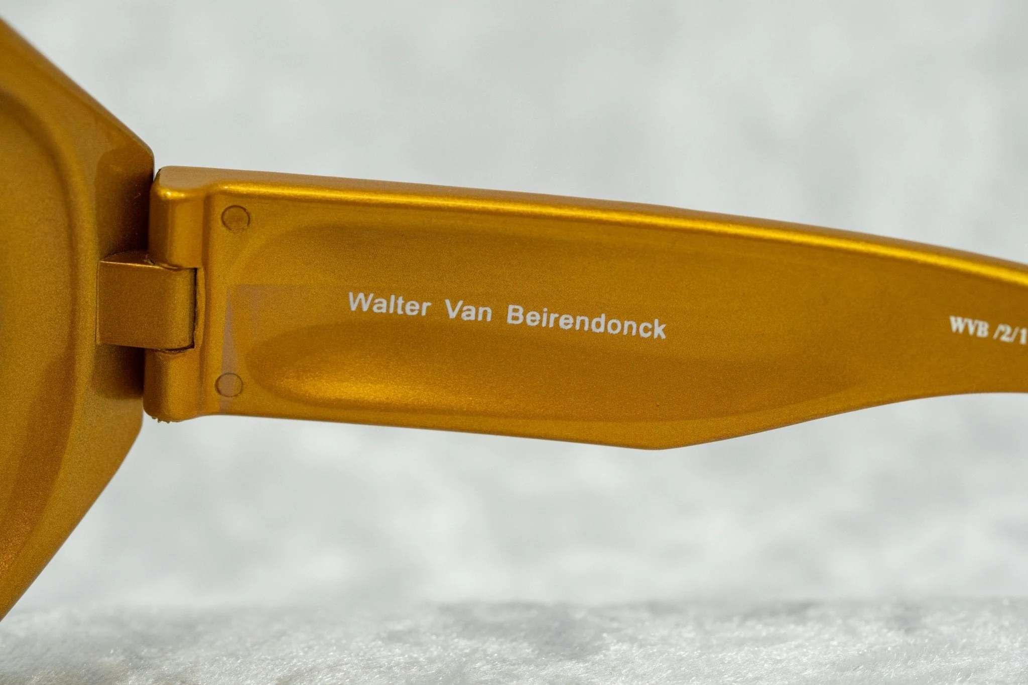 Walter Van Beirendonck Sunglasses Special Shiny Gold and Brown - Image 8