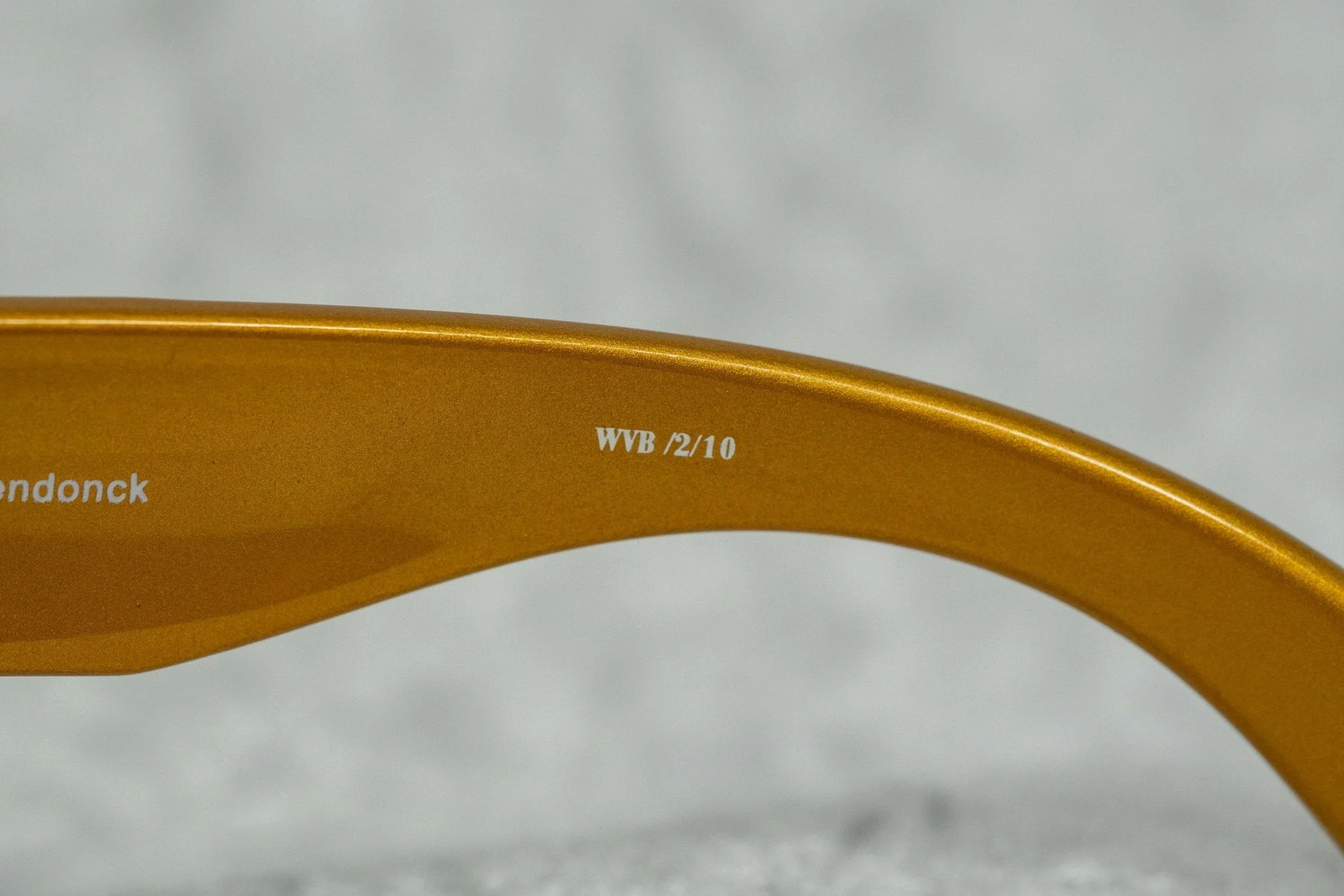 Walter Van Beirendonck Sunglasses Special Shiny Gold and Brown - Image 9