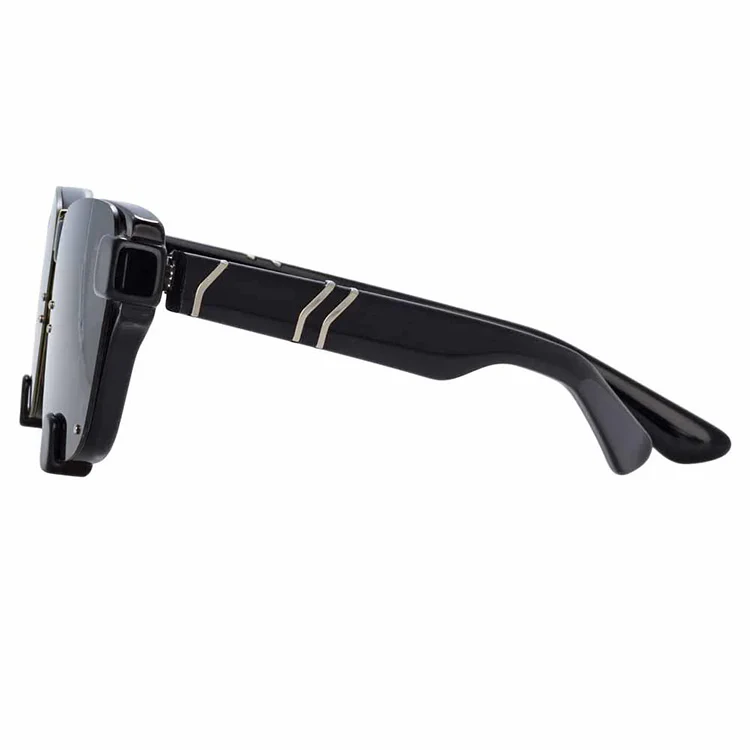 Y/Project x Linda Farrow Black Polarised Sunglasses - Image 2