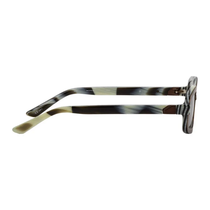 Y/Project x Linda Farrow Unisex Brown Sunglasses - Image 4