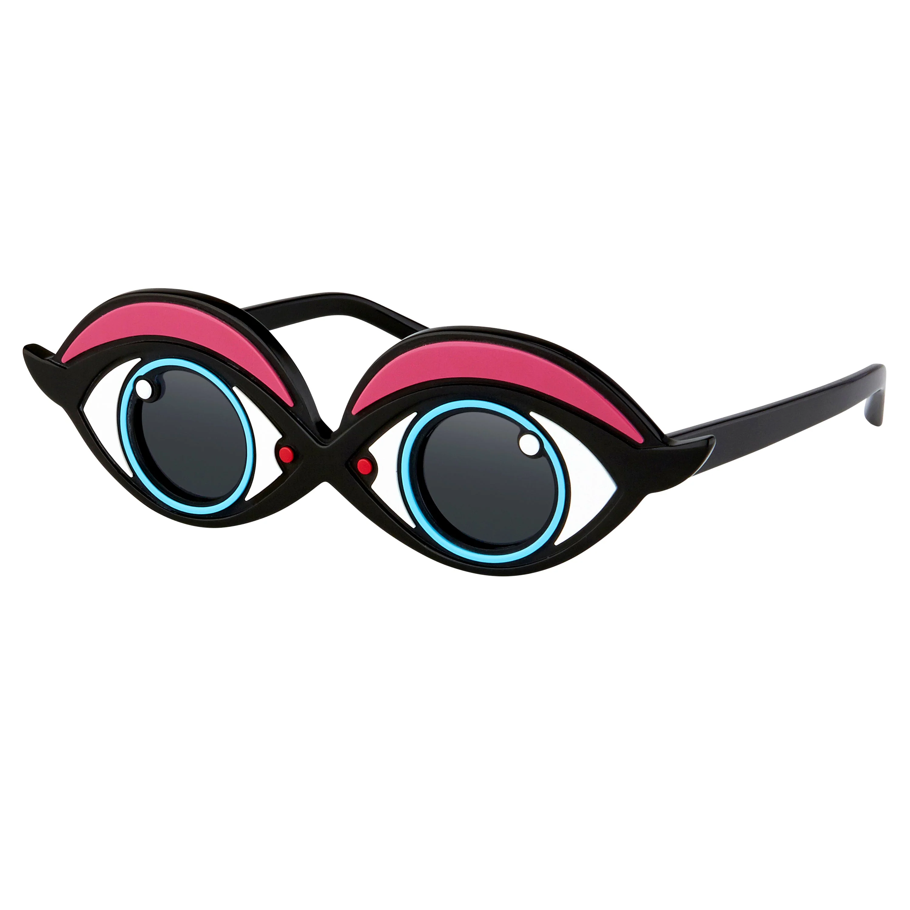 Yaz Bukey x Linda Farrow Black Red Polarised Sunglasses