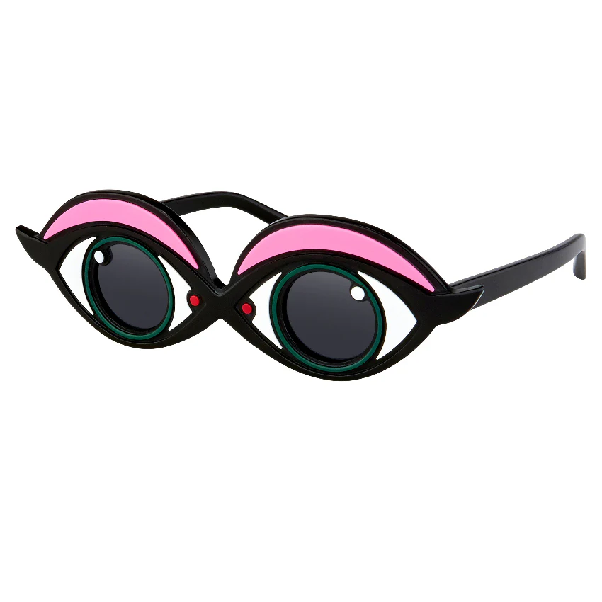 Yaz Bukey X Linda Farrow Black Pink Sunglasses