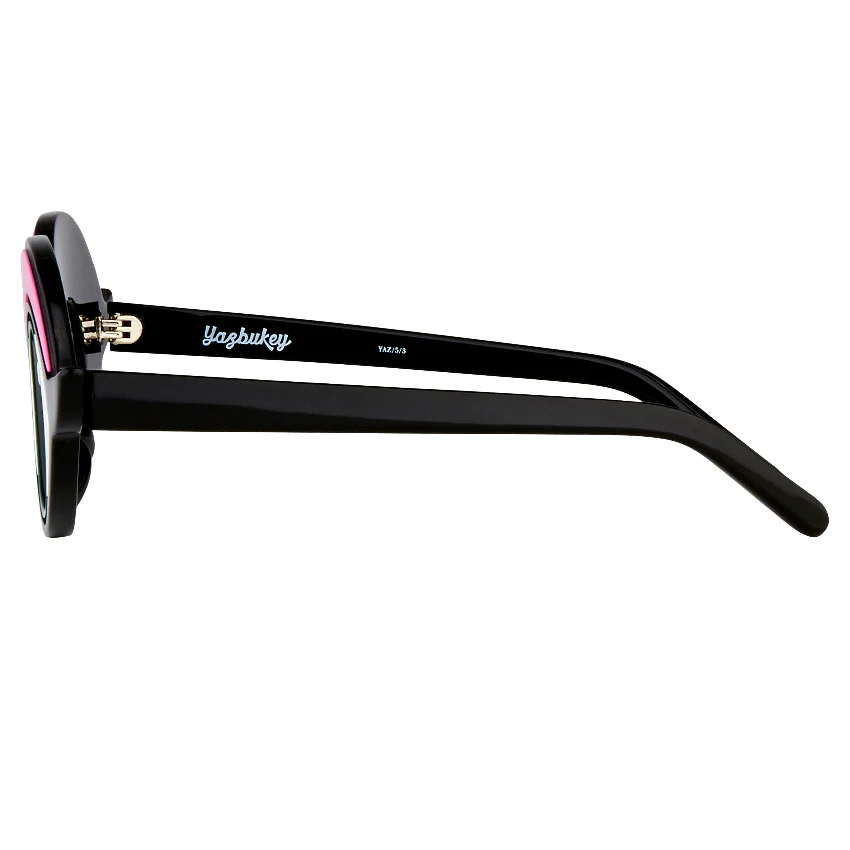 Yaz Bukey X Linda Farrow Black Pink Sunglasses - Image 3