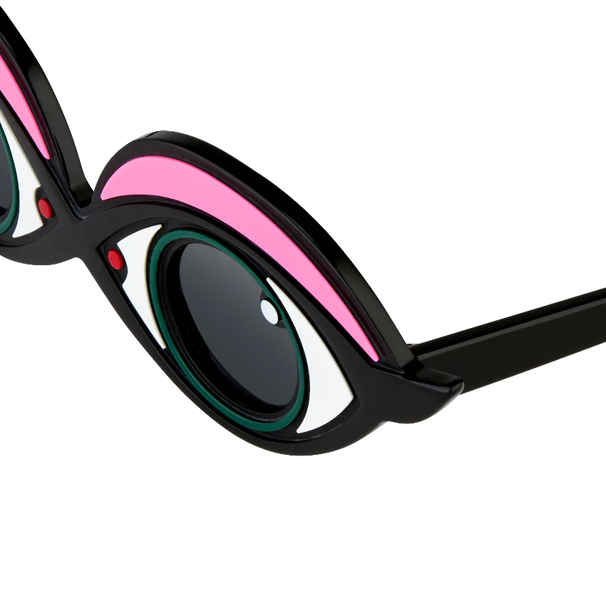 Yaz Bukey X Linda Farrow Black Pink Sunglasses - Image 4