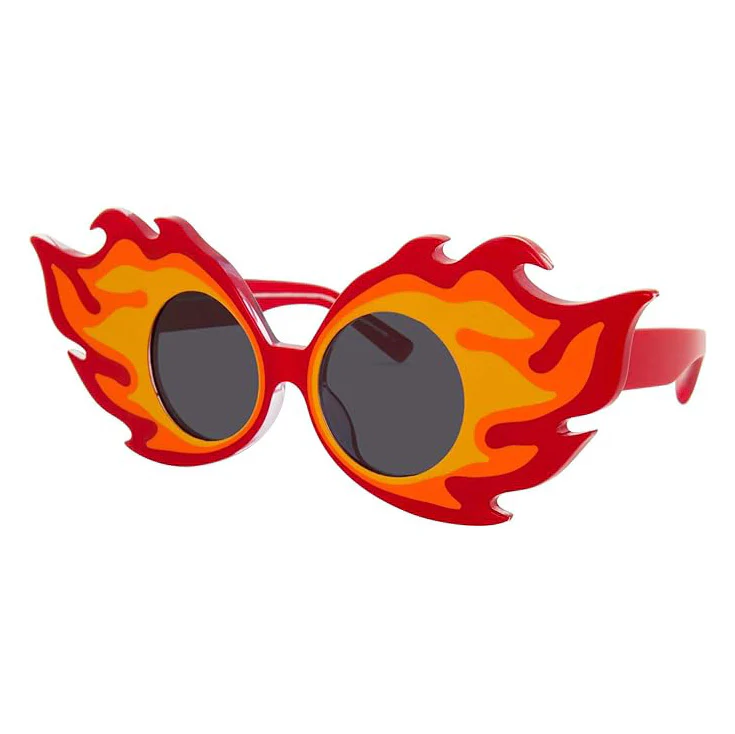 Yaz Bukey x Linda Farrow Red Yellow Sunglasses
