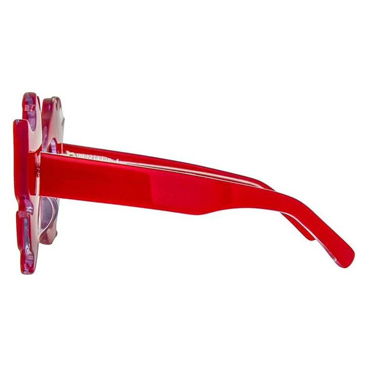 Yaz Bukey x Linda Farrow Red Yellow Sunglasses - Image 4